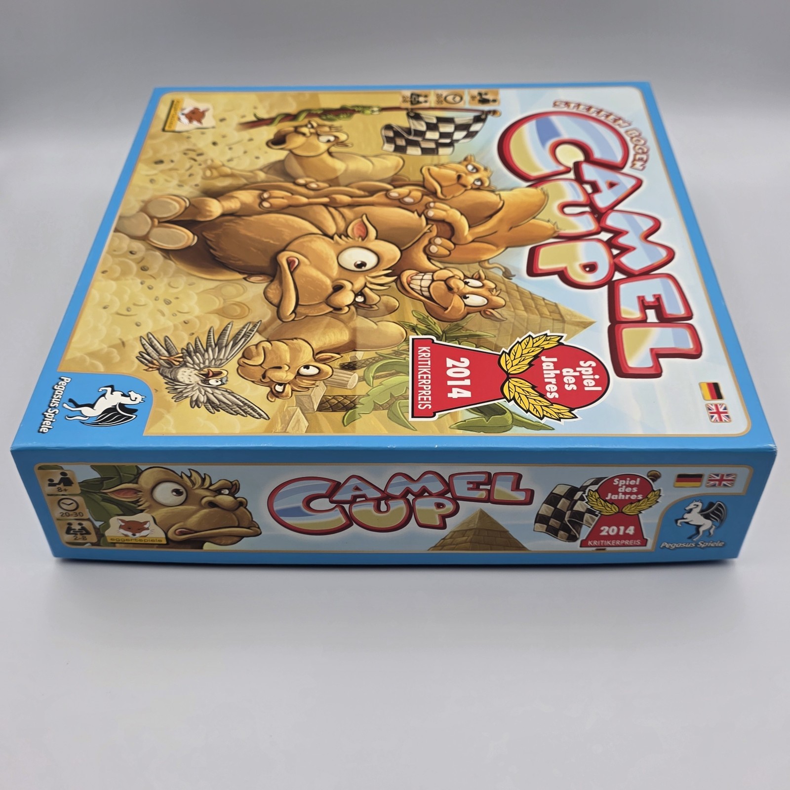 Camel Up Cup Board Game 100% Complete Pegasus Games Stephen Bogen EUC