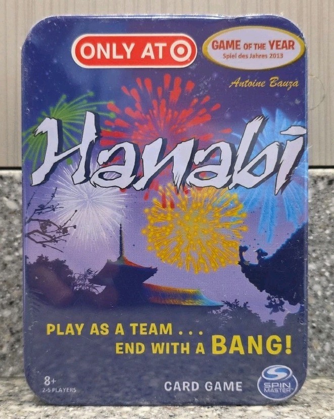 Hanabi Card Game Let The Sparks Fly Metal Tin 2015 Spin Master Sealed