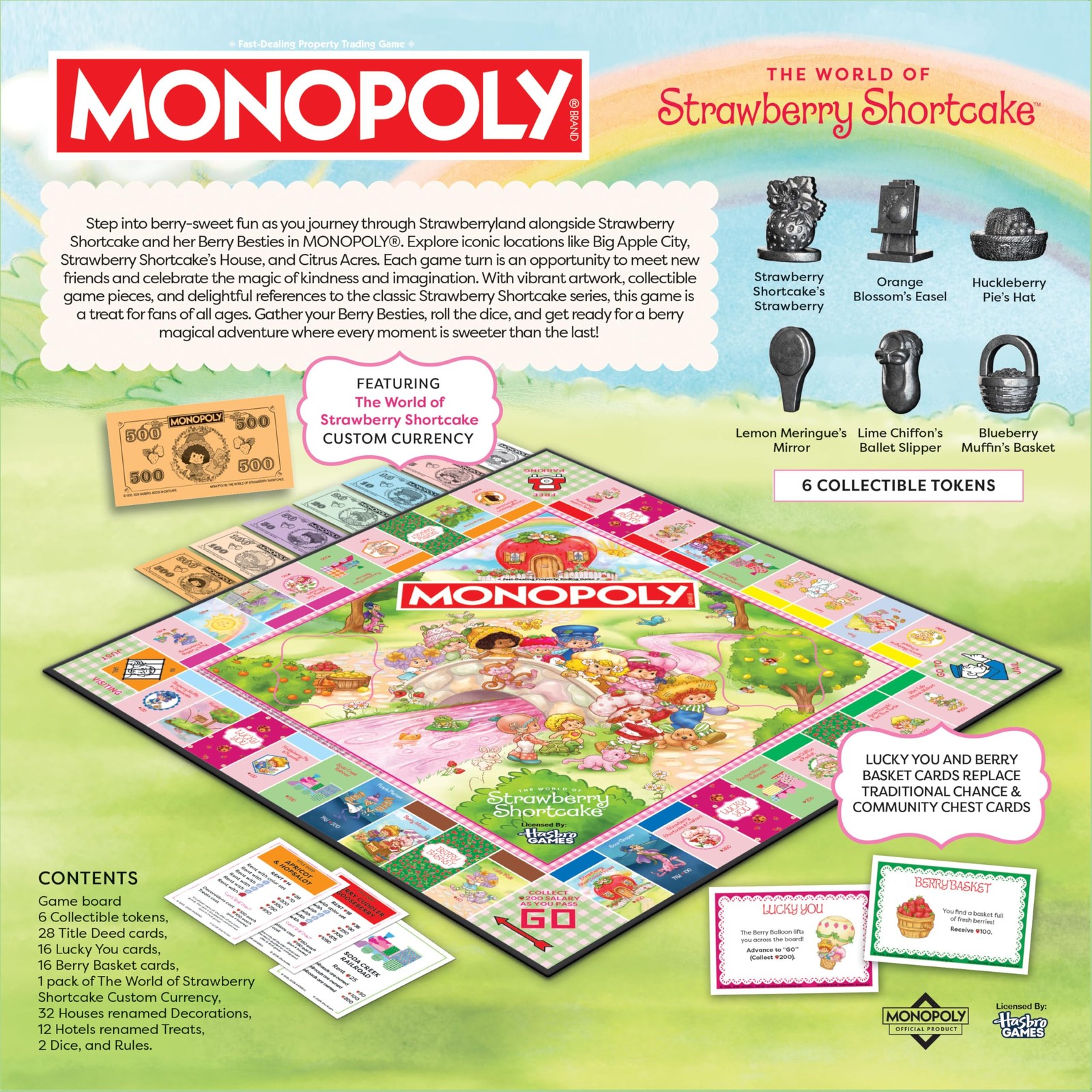 Monopoly: Strawberry Shortcake Board Game, Buy, Sell & Trade Locations Like B…