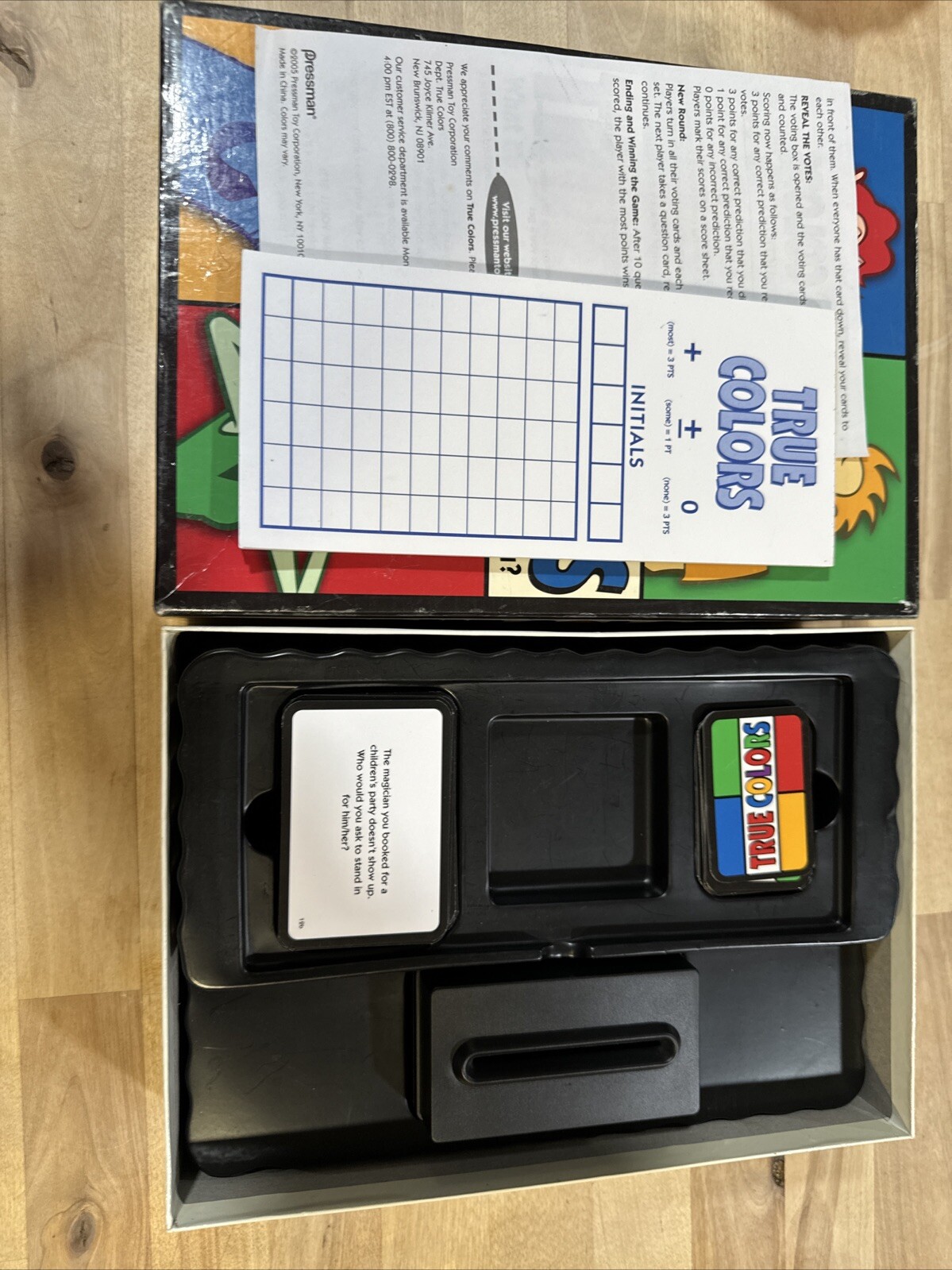 True Colors Board Game Pressman Adult Party Game Complete