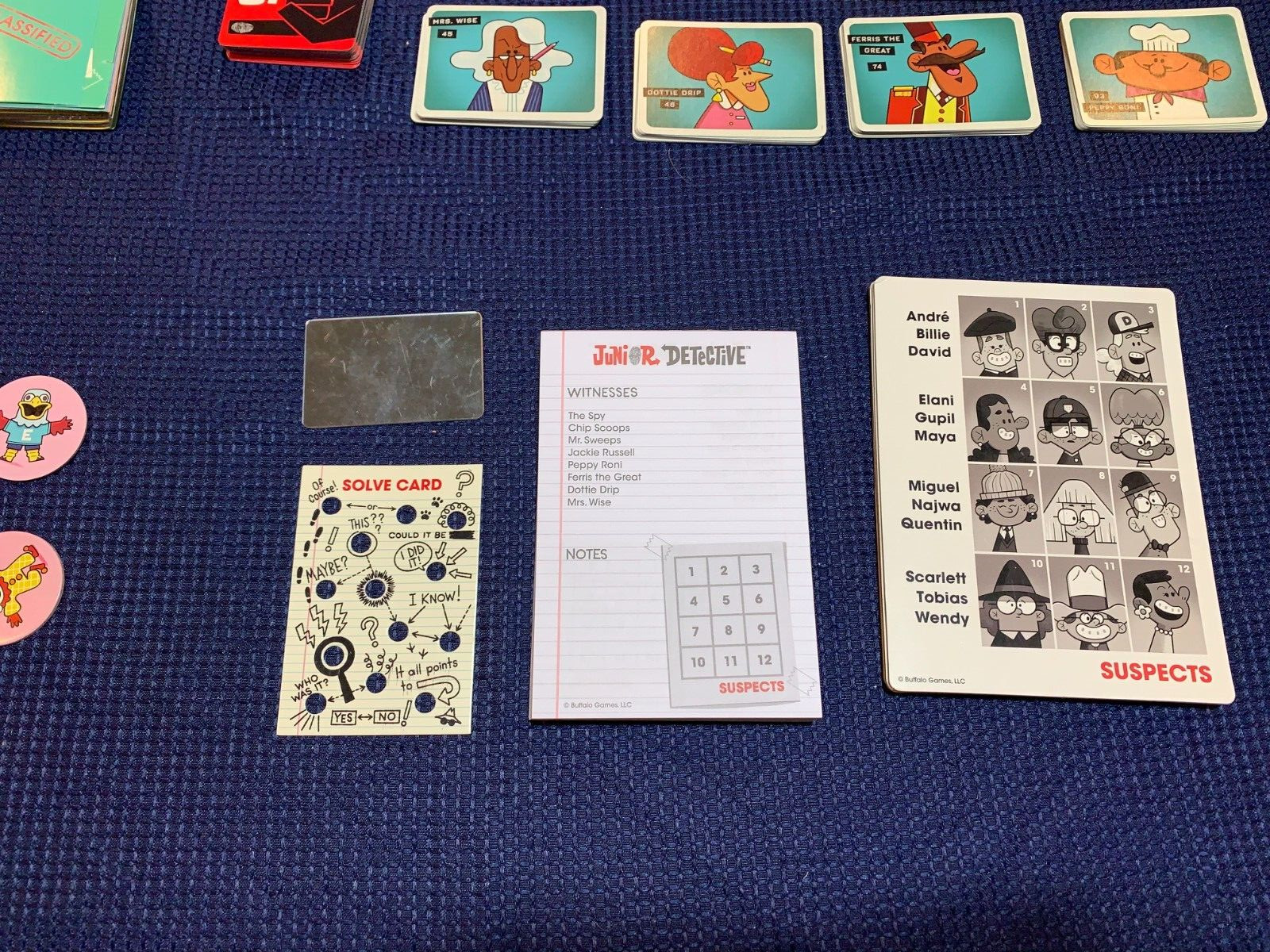 Junior Detective Board Game by Buffalo Games Complete Great Condition
