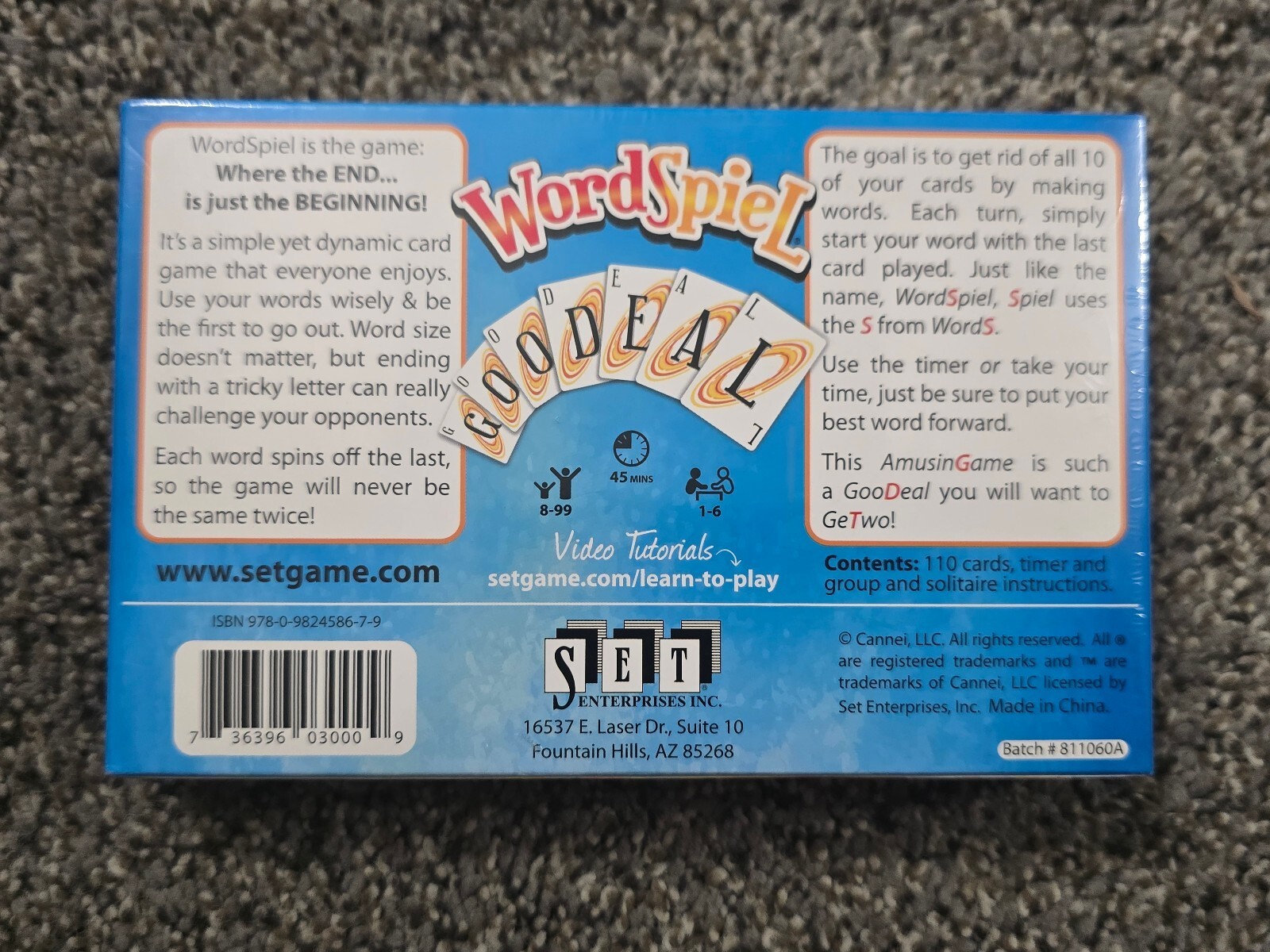WordSpiel Board Game – Award Winning Word Game for 8-99 Years
