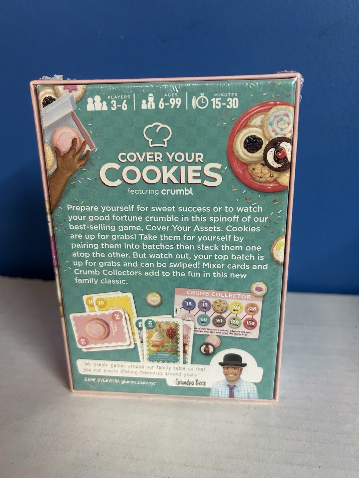 Cover Your Cookies Game Featuring Crumbl 2022 Grandpa Beck’s Games – SEALED!