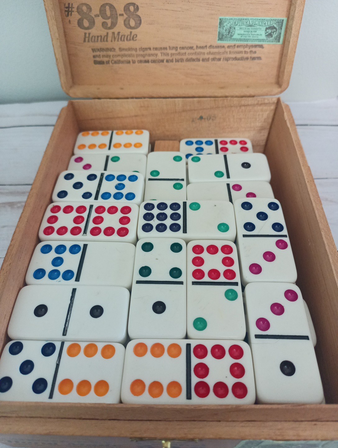 Vintage Ivory like Domino Tiles Complete Set