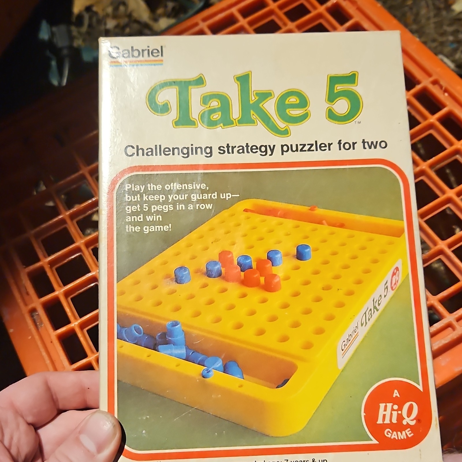 Gabriel Take 5 Hi-Q Travel Strategy Peg Game, 2+ Players, Ages 5+
