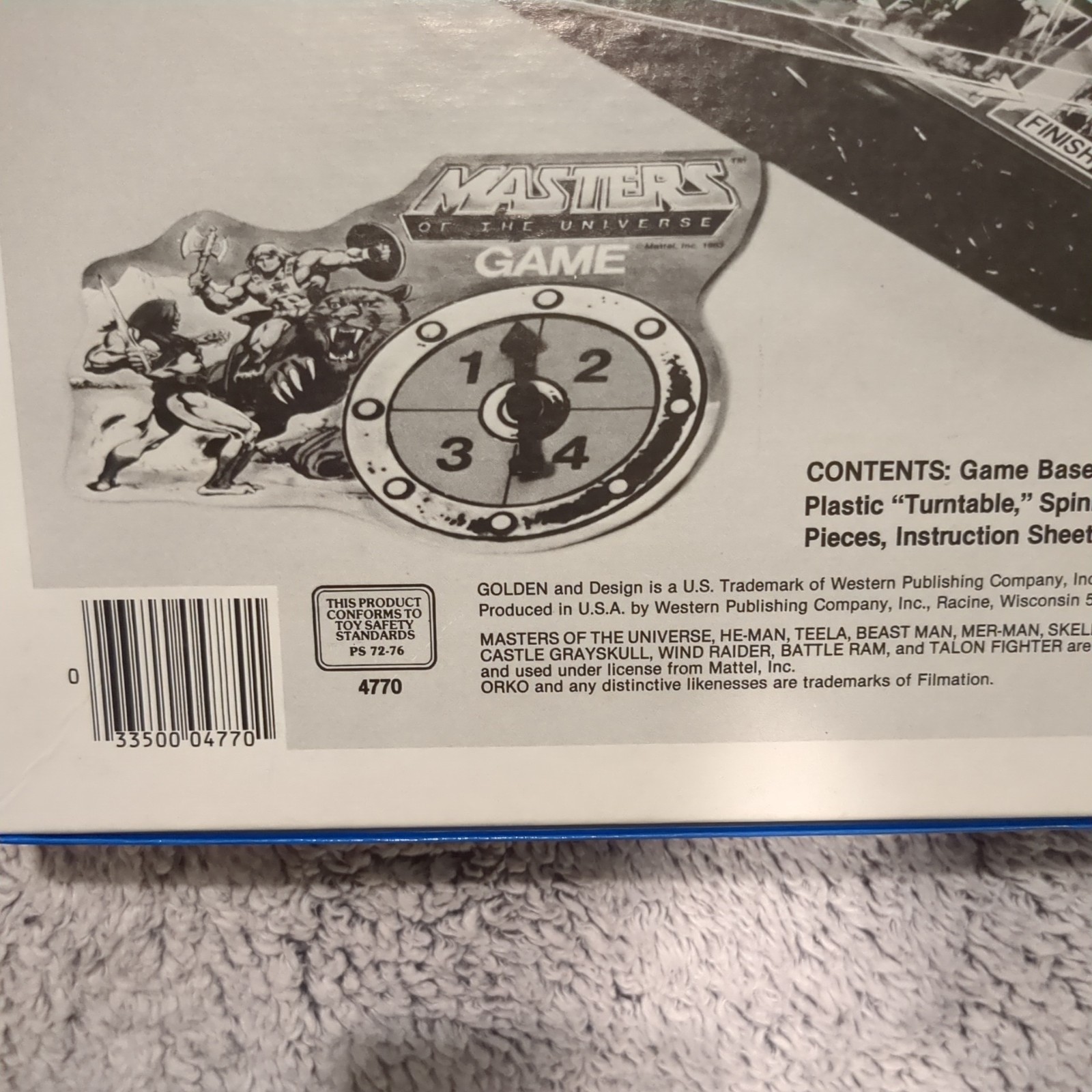 1983 Mattel Masters Of The Universe 3-D Action Game, New in box (NIB)