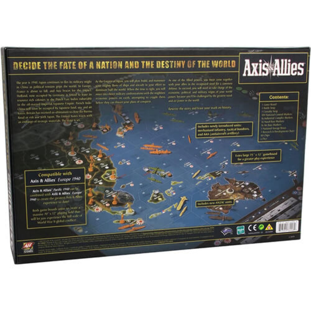 Avalon Hill Games Axis and Allies Pacific 1940 Revised Strategy Board Game