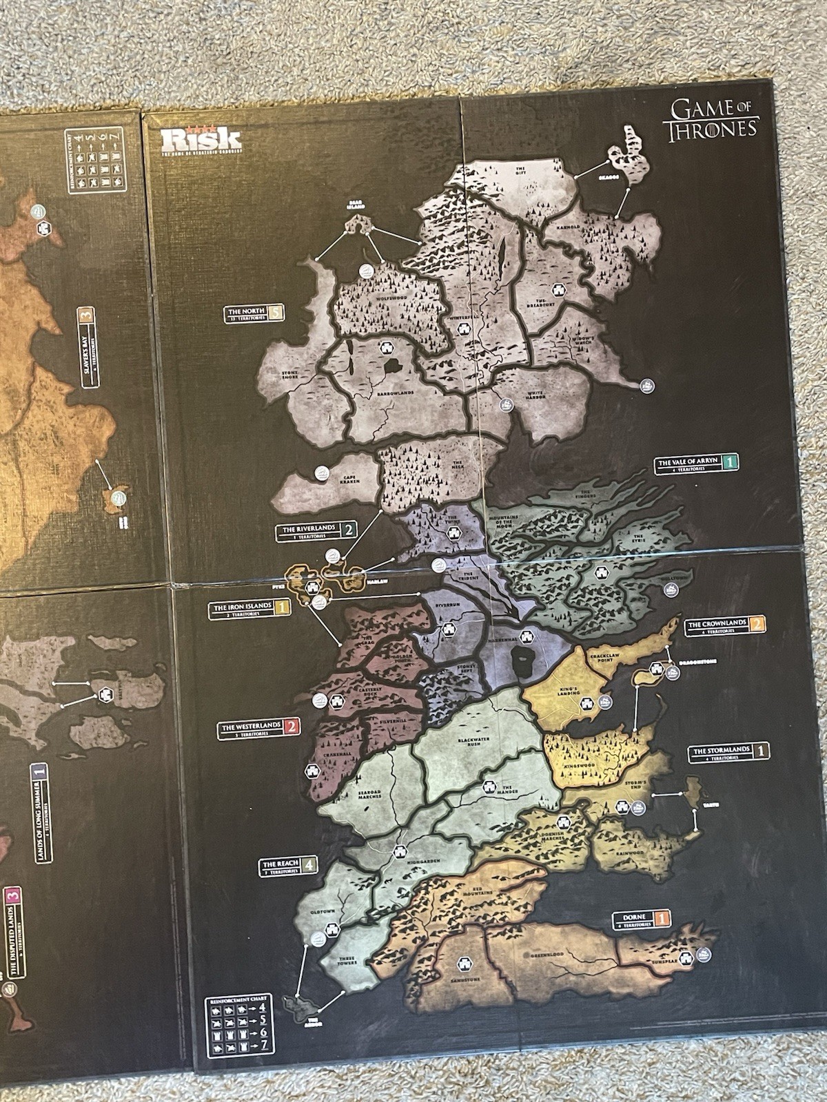 Risk Game of Thrones Edition Board Game Strategic Conquest COMPLETE EUC