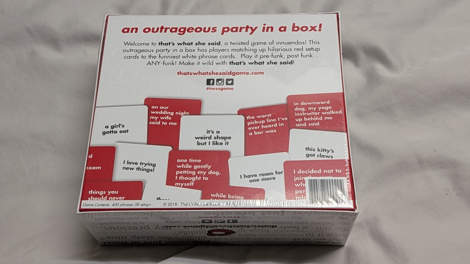 That’s What She Said Adult Party Card Game Brand New Factory Sealed