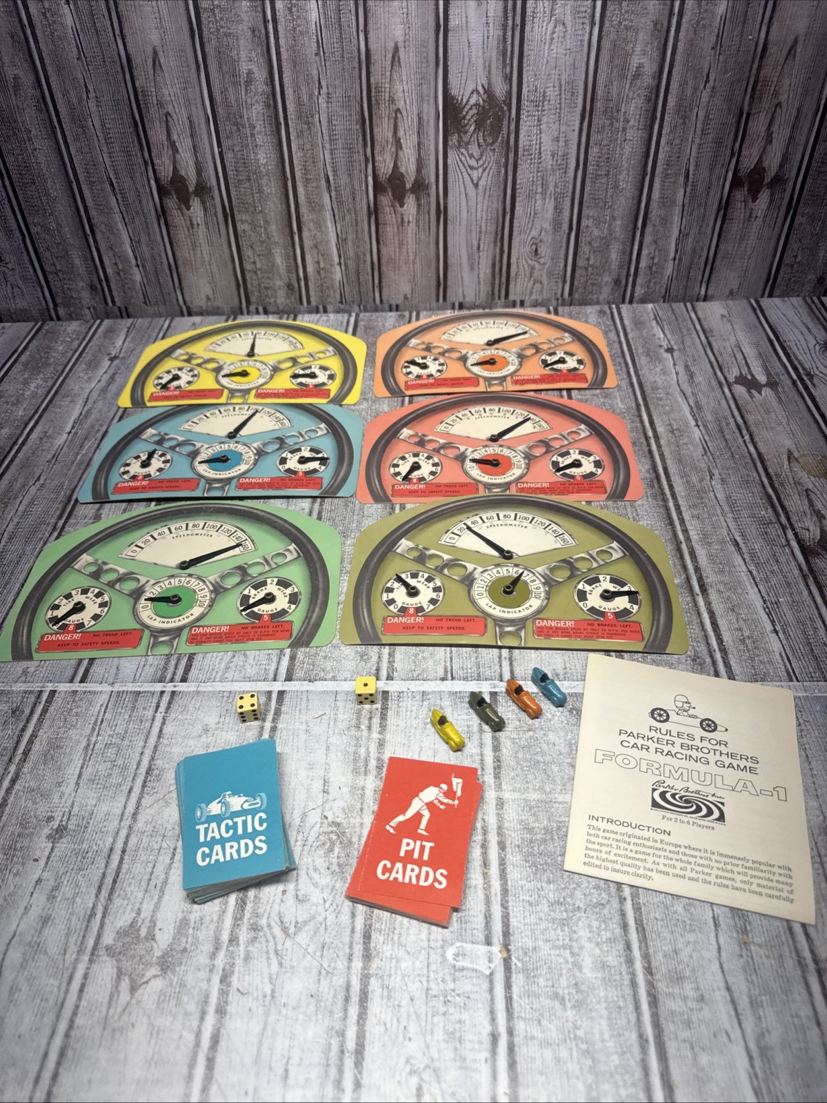 RARE Formula 1 One Motor Car Racing Board Game Waddingtons 1964 Vintage READ**