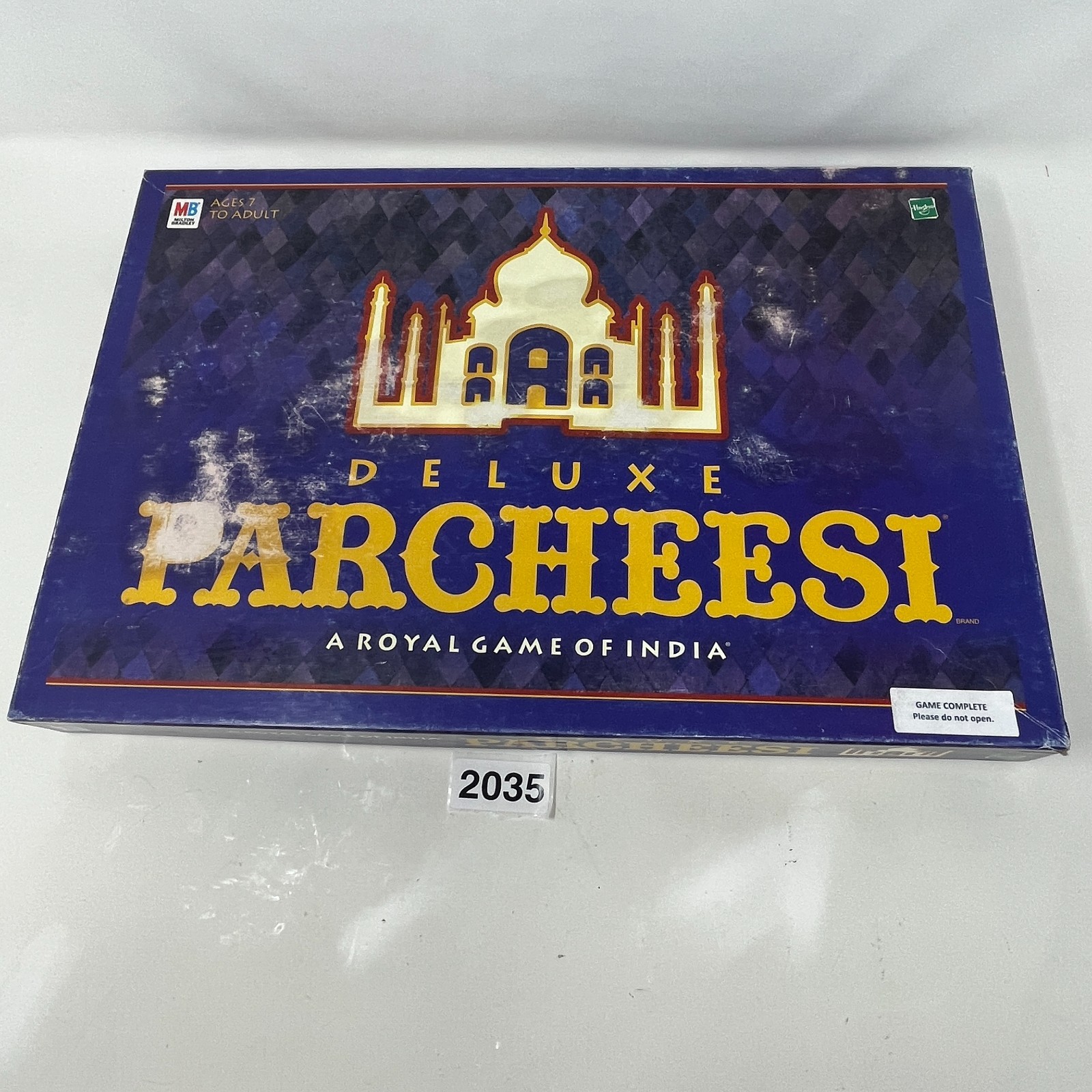 Deluxe Parcheesi 1999 Board Game by Milton Bradley Royal India COMPLETE