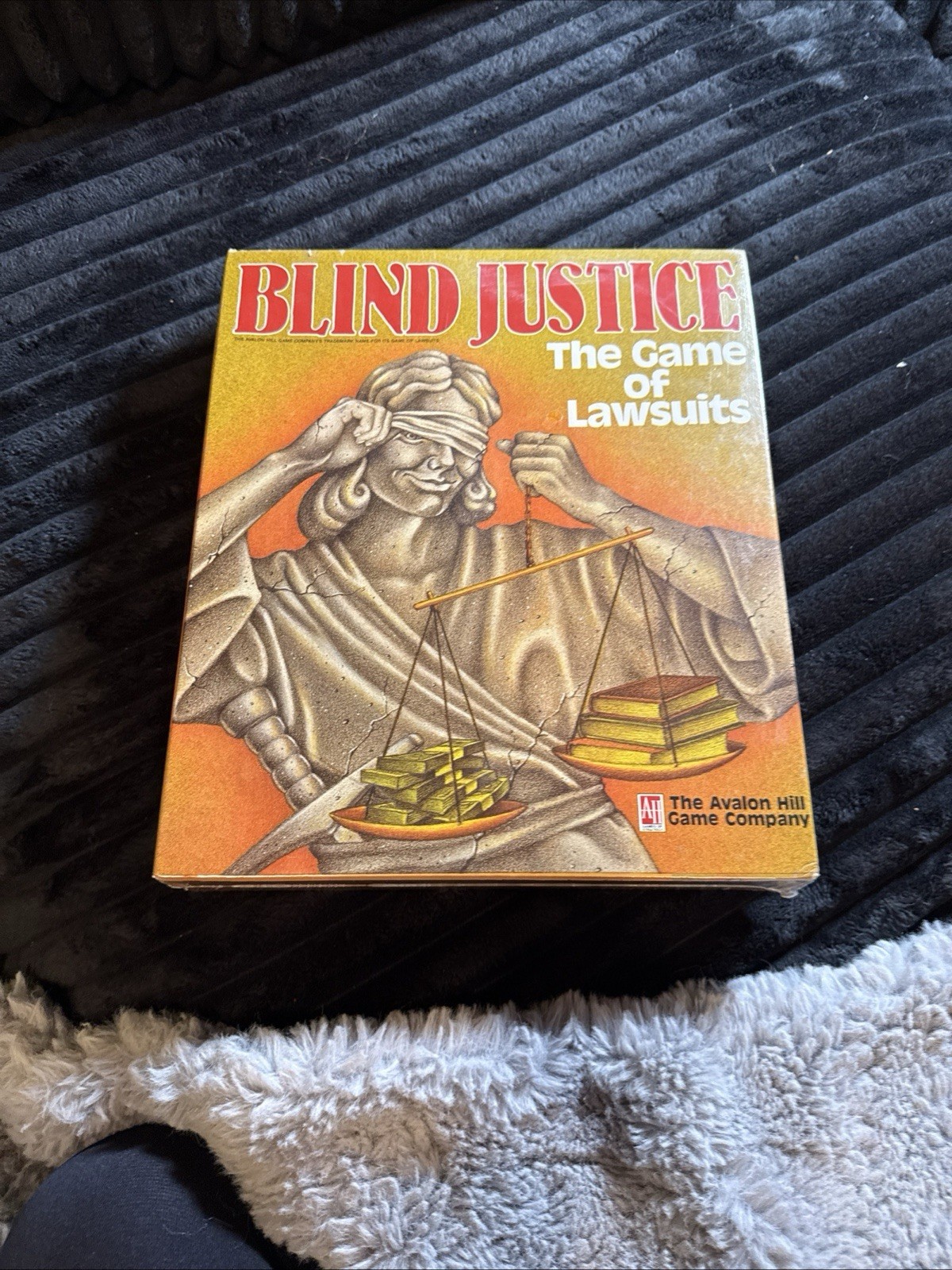 1989 Blind Justice The Game of Lawsuits Avalon Hill Game Company