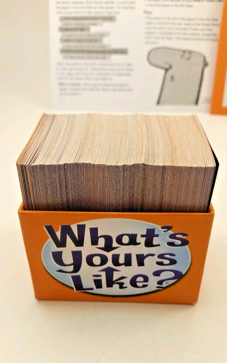 What’s Yours Like? Patch Products Family Party Game Complete Ages 12+