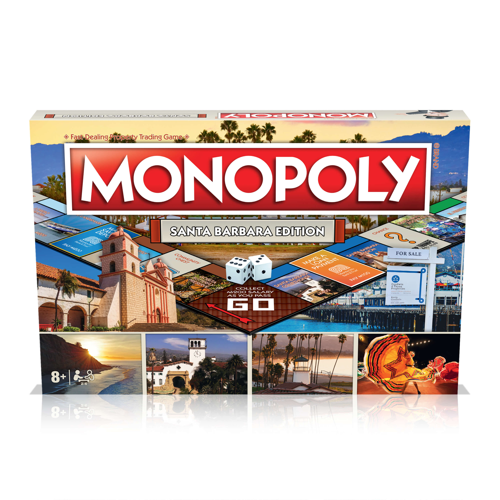Santa Barbara Edition Monopoly Board Game – New & Sealed