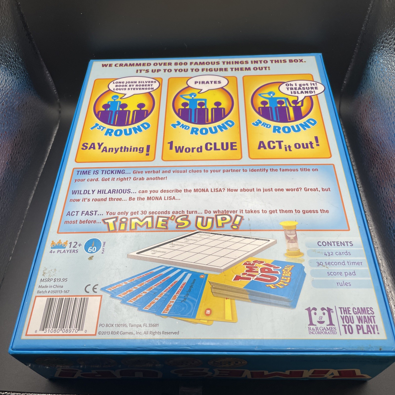Time’s Up! Title Recall Party Game 4+ Players Ages 12+ R&R Games 2013