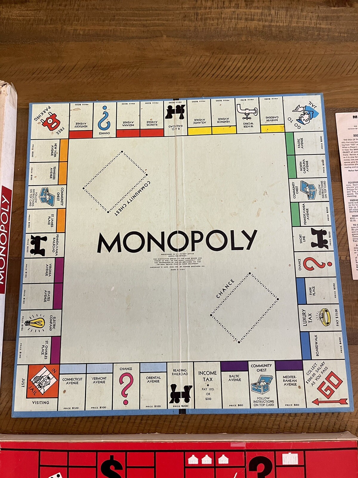 Trademark Vintage Monopoly Board Game 1961 – 60 Years Old! 🎲🎲