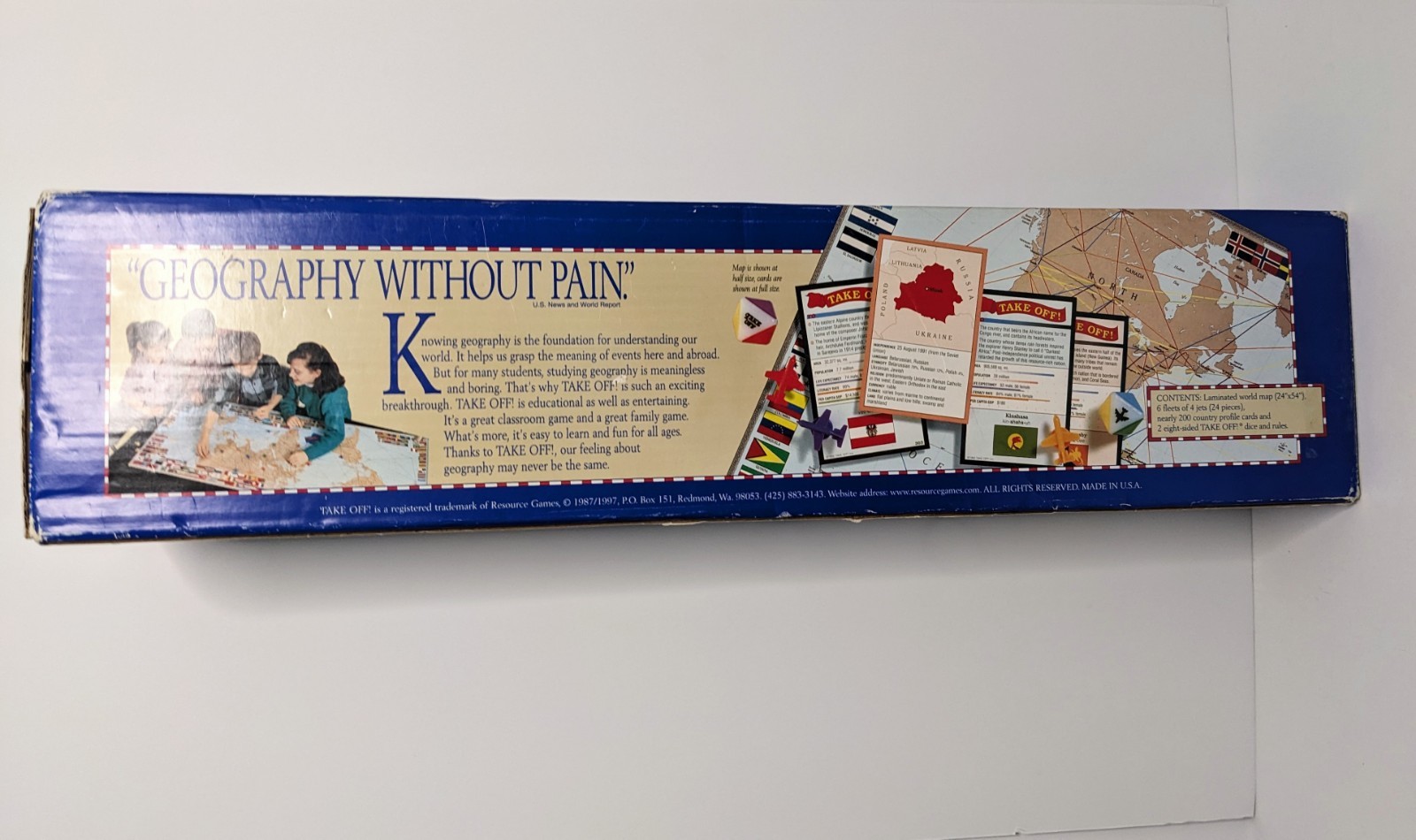 Take Off Kids Board Game Complete 1997 Educational Homeschool World Geography