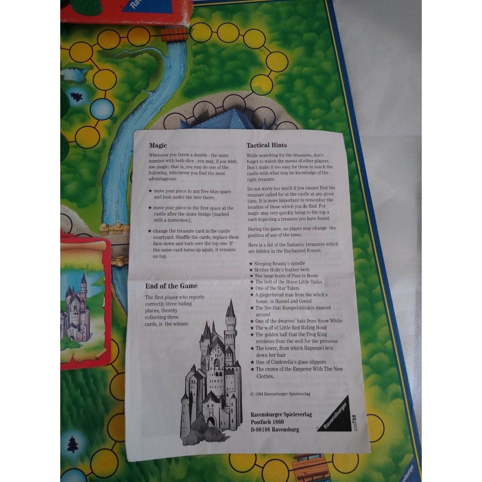 Enchanted Forest Board Game Complete Ravensburger 1994