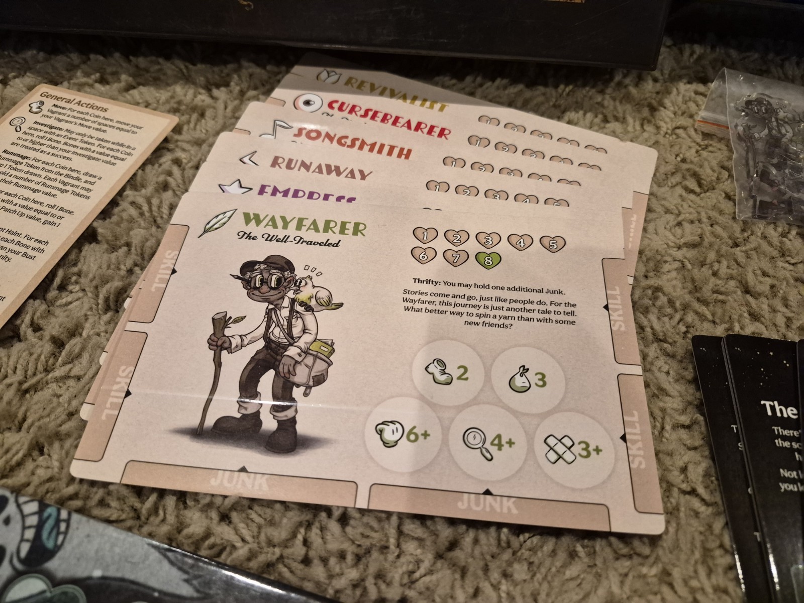 Wyrd Games Vagrantsong Spooky Board Game Complete Game 1+ Players 14+