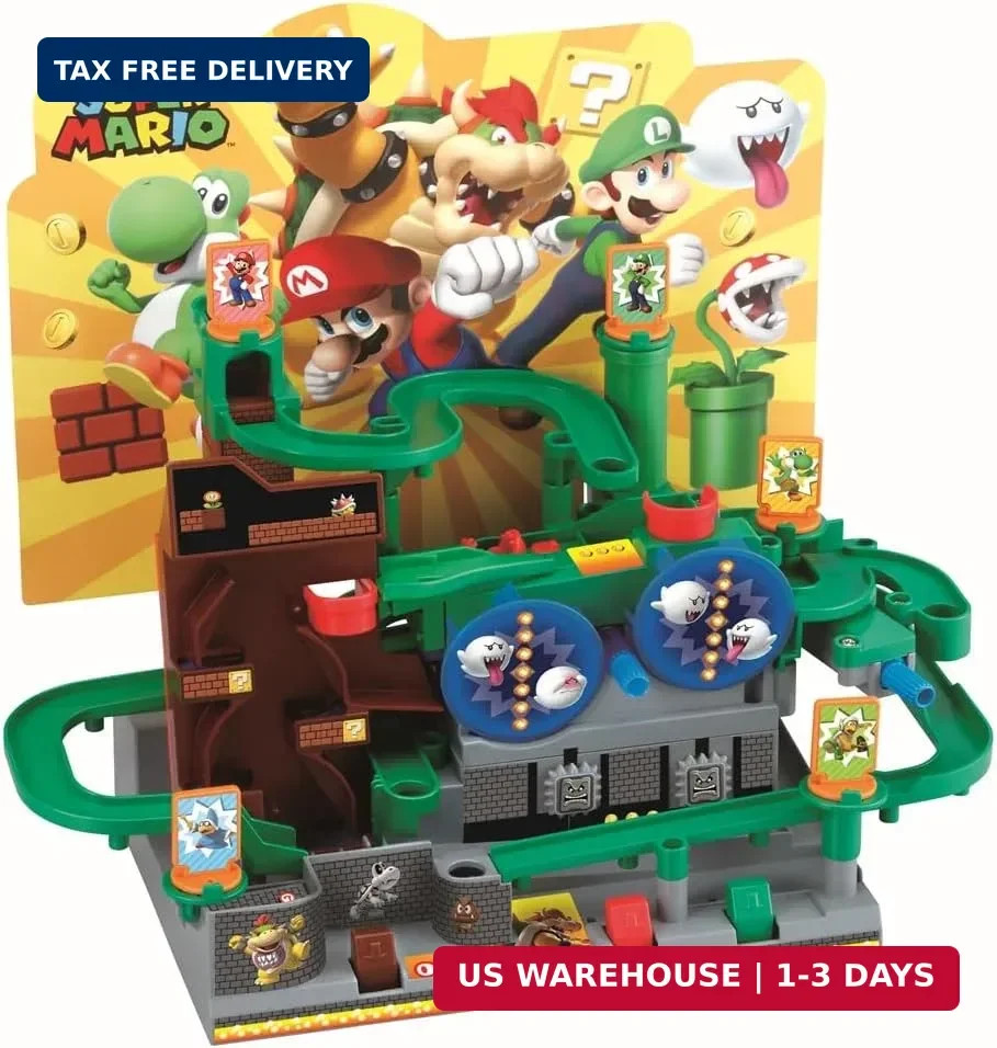 EPOCH Super Mario Adventure Game DX – Tabletop Skill and Action Game with Collec