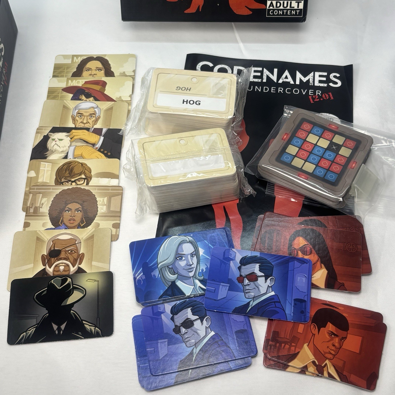 Codenames Deep Undercover 2.0 Adult Word Game Open Box Complete Lark & Clam