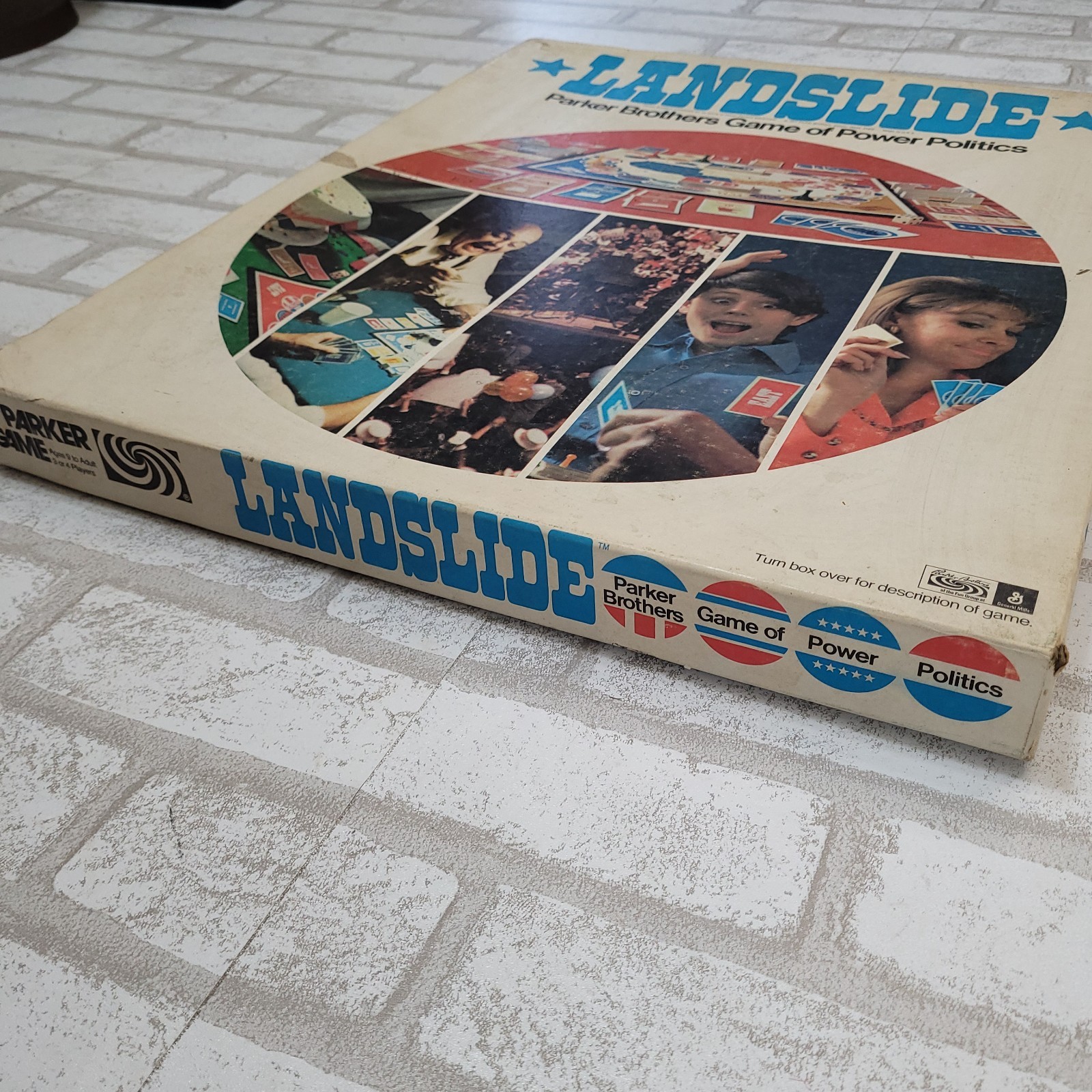 Vintage 70s 1971 Landslide Power Politics Board Game Parker Bros CIB Complete