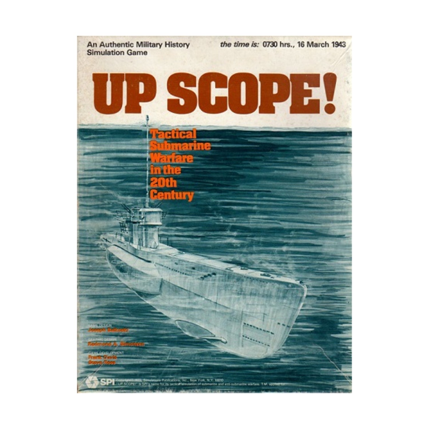 SPI Boxed Wargame Up Scope! Box Fair/VG+