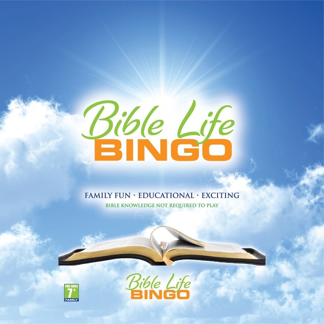 New Sealed Bible Life Bingo Family Kids Board Game up to 30 players 3 games in 1