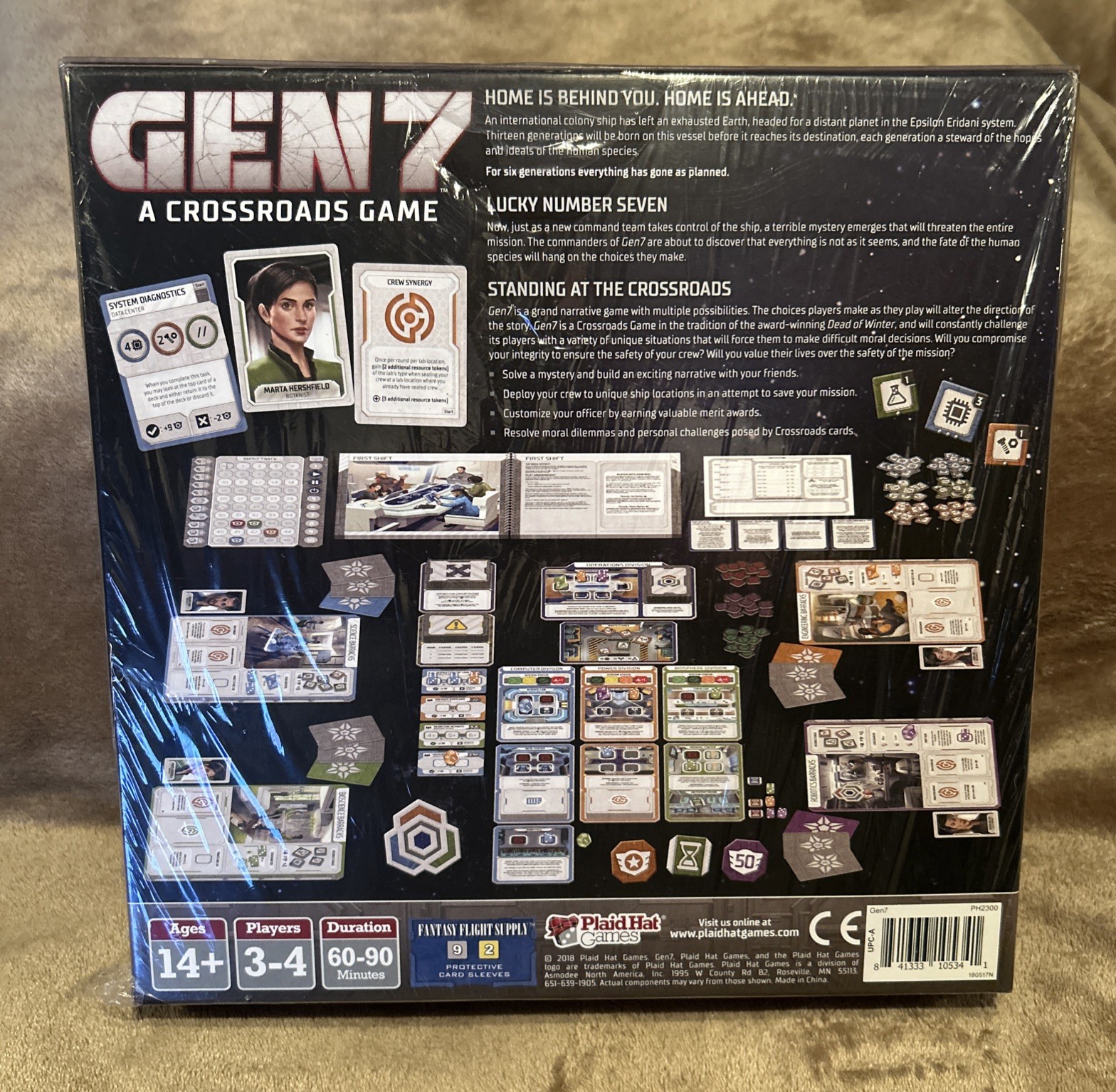 Gen7: A Crossroads Game Stratergy Board Plaid Hat