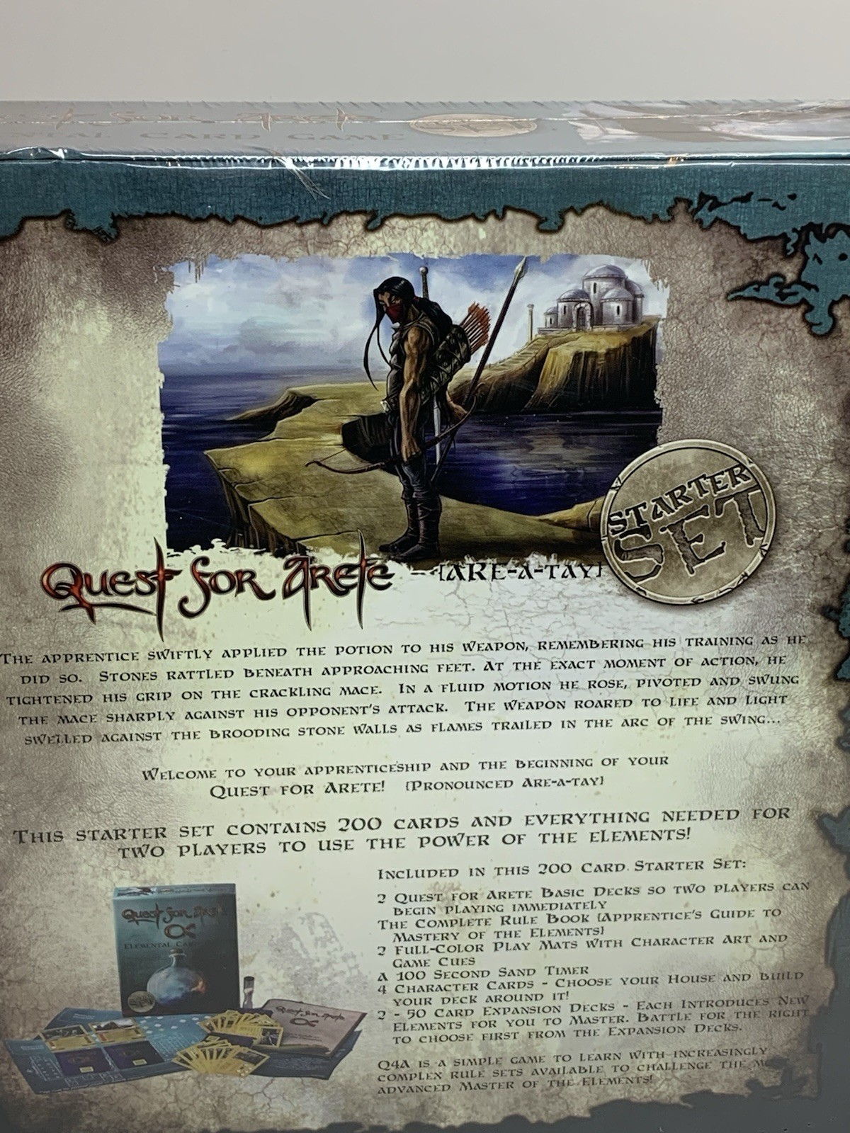 Quest For Arete Elemental Card Game Starter Set ~ New & Sealed