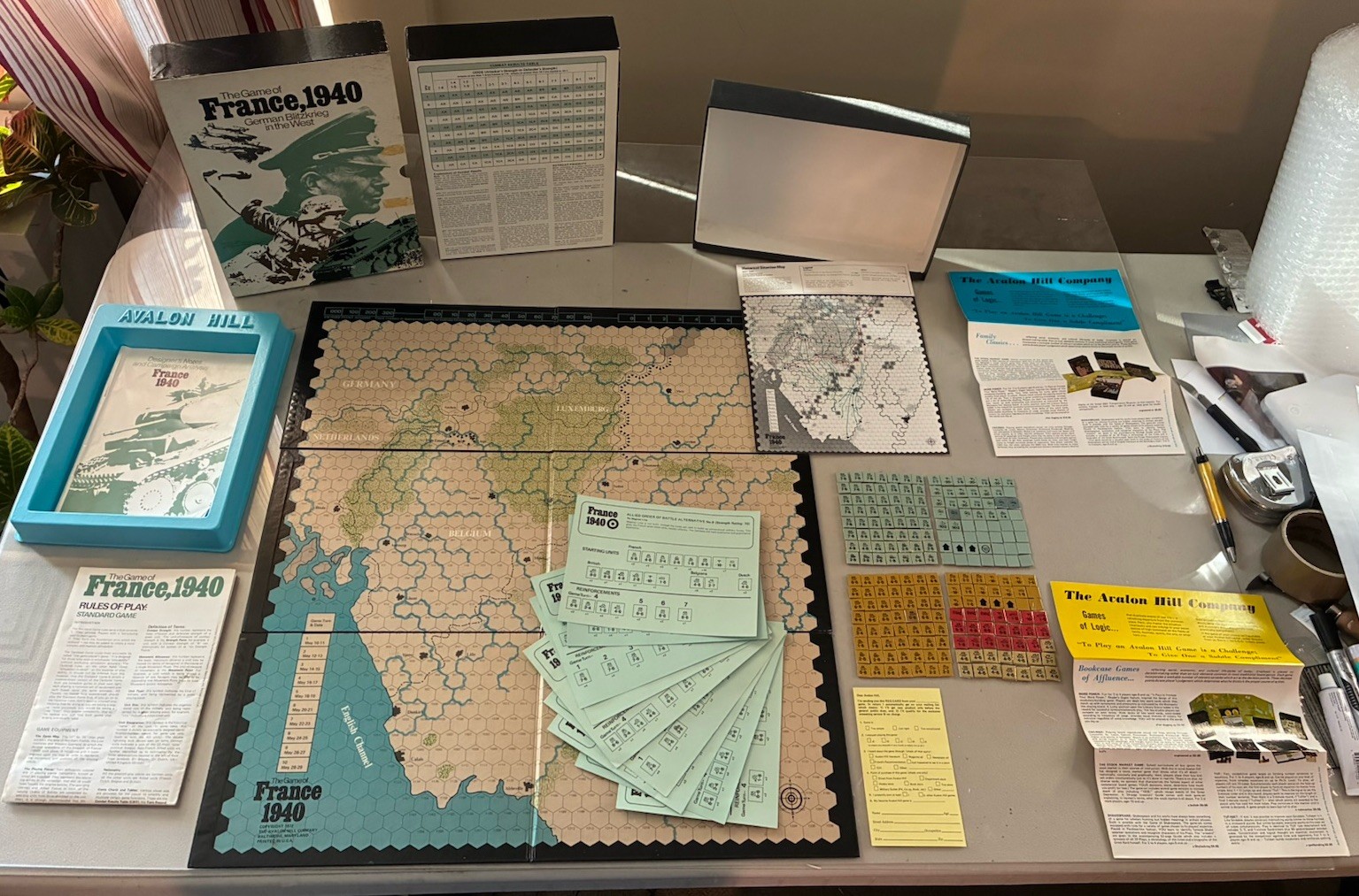Avalon Hill The Game Of France, 1940 (1972) – Complete+, Flat $7 Shipping!
