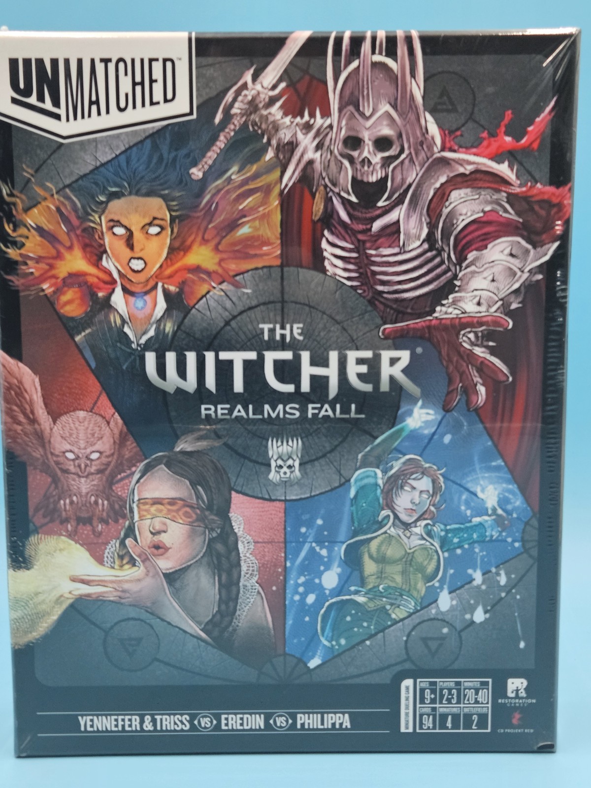 Restoration Games Unmatched The Witcher Realms Fall Board Game Set – New Sealed