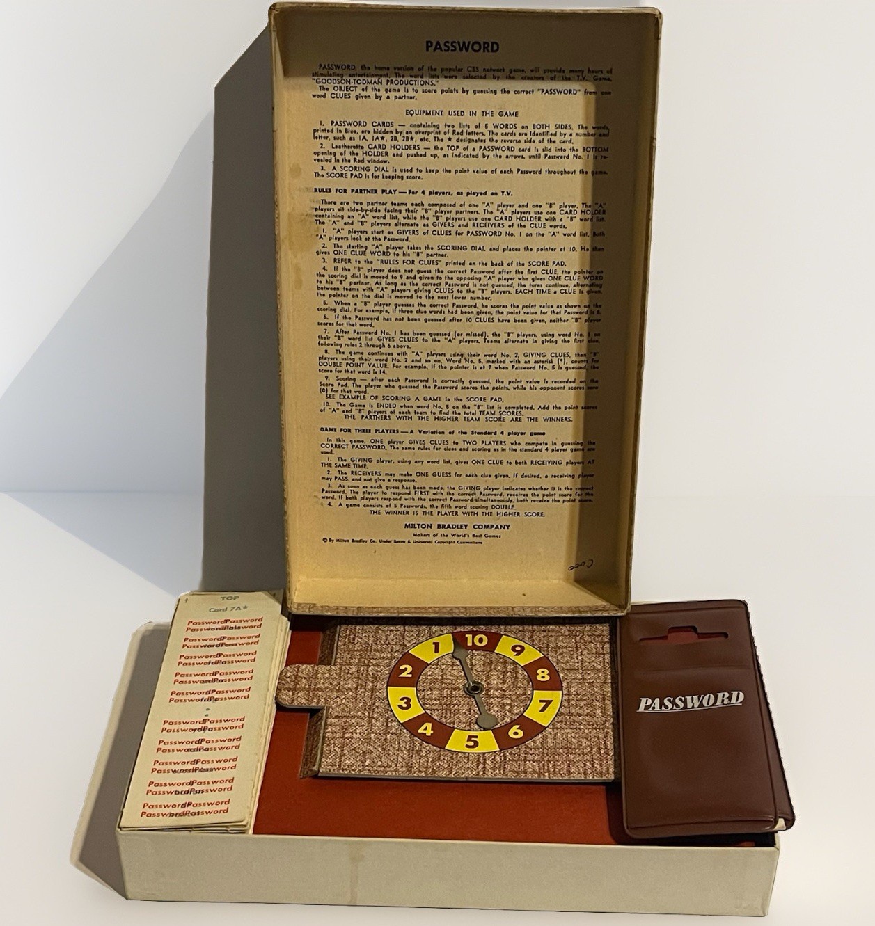 Vintage 1962 Password 12th Edition Board Game 4260 Milton Bradley Complete