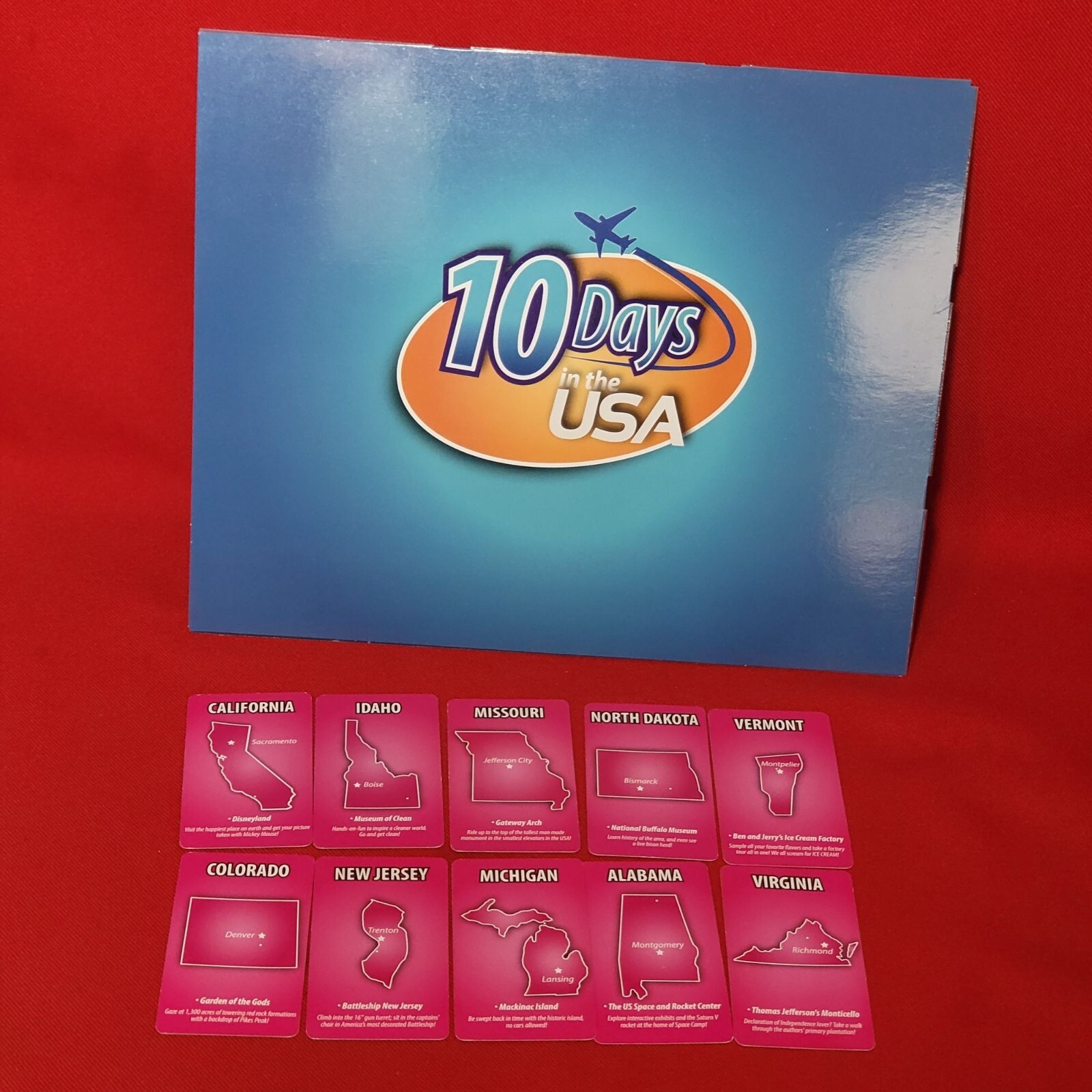 10 Days in the USA Family Board Game Every Game is a New Vacation