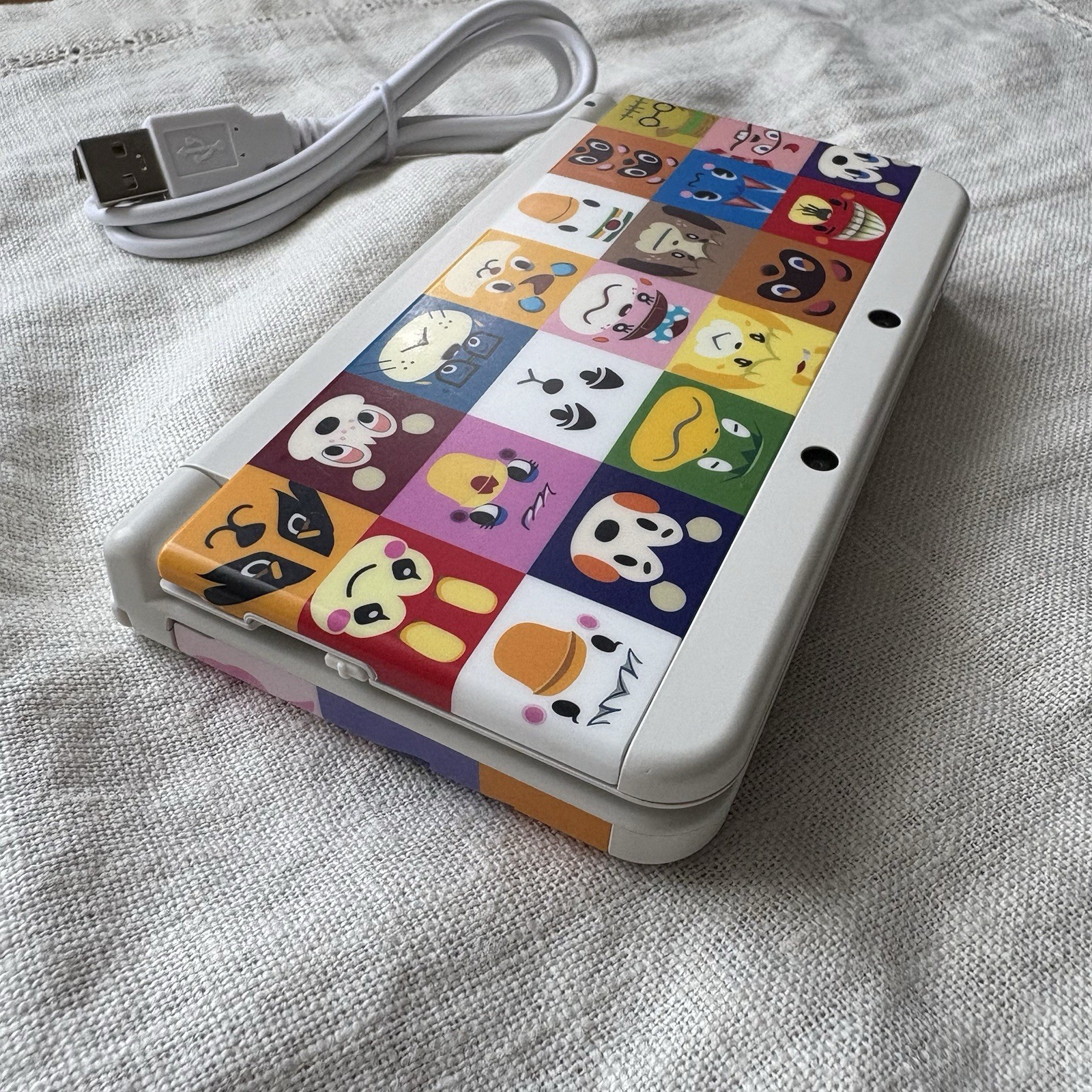 Nintendo new 3DS Animal Crossing Kisekae Plate touch pen 4GB SD card USB Ued JP