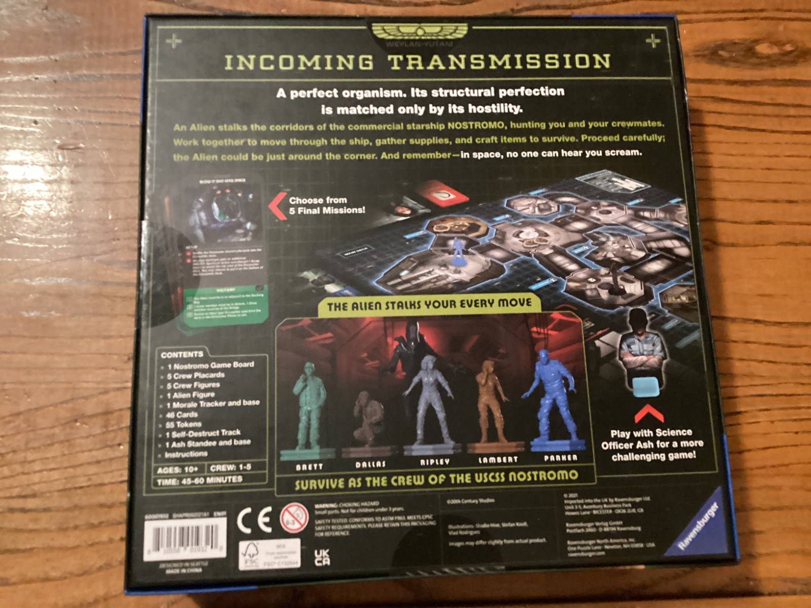 Ravensburger Alien Fate of The Nostromo Game Board – 60001932