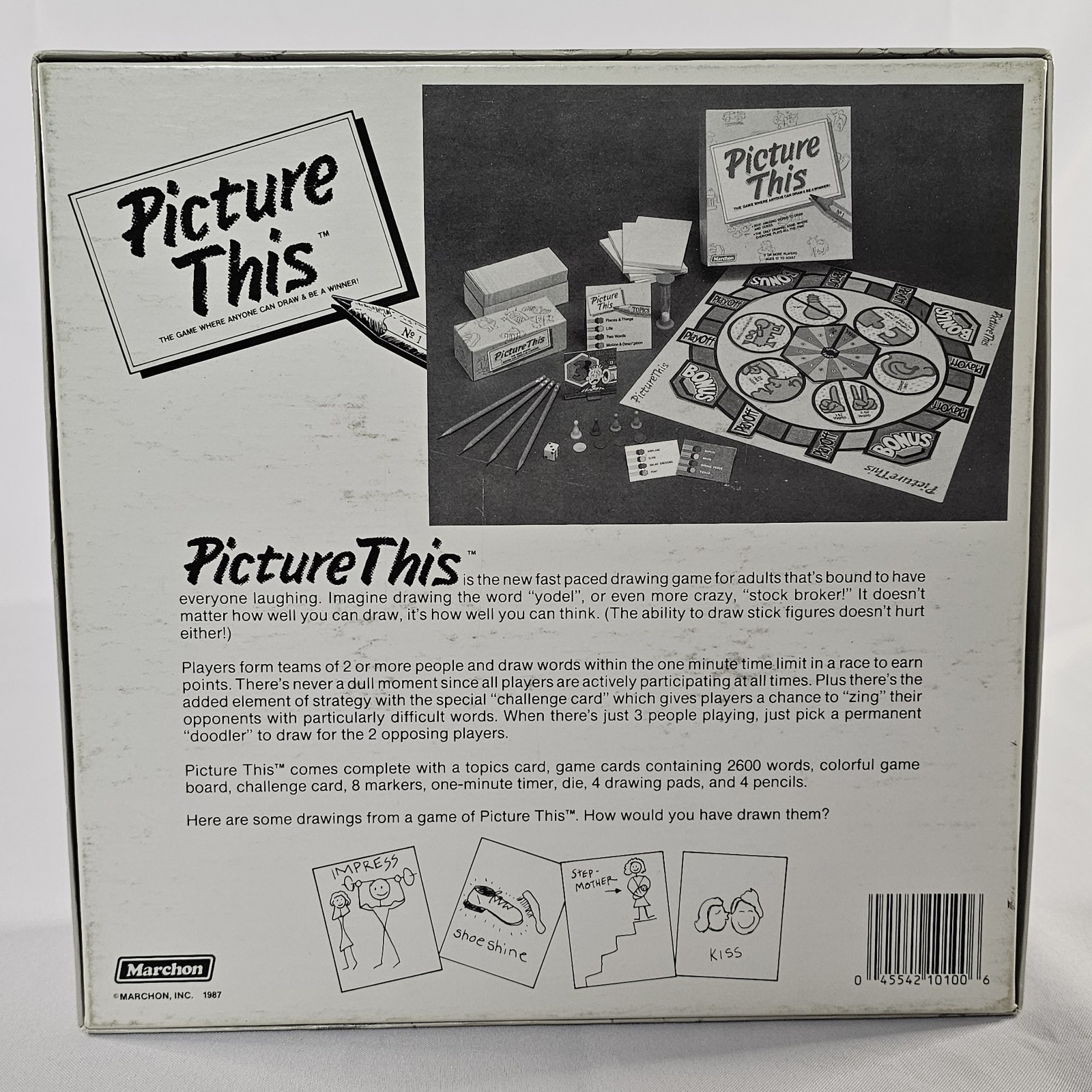 Vintage Picture This Board Game By Matchon Inc. 1987 UNUSED New Open Box READ⬇