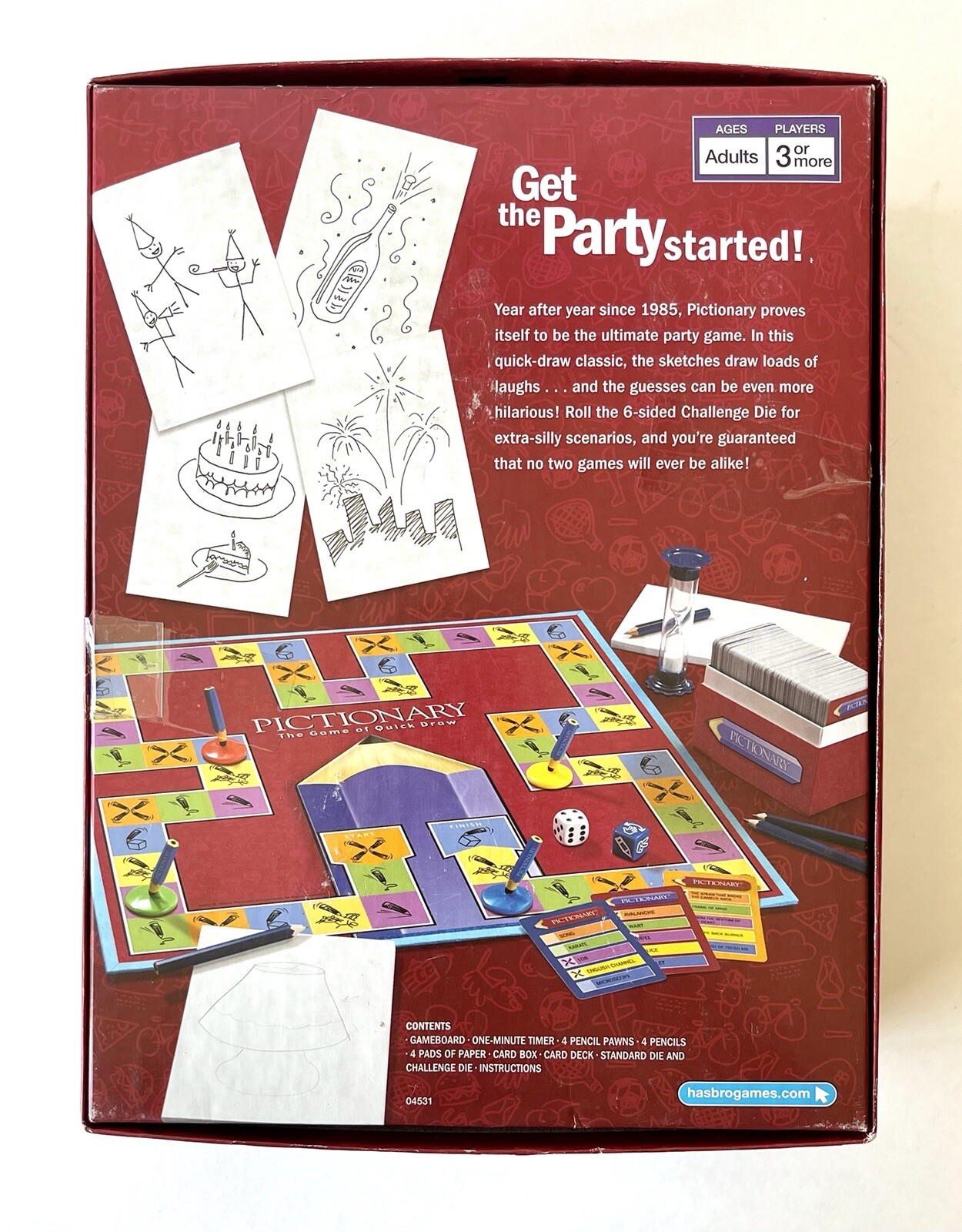 Pictionary The Game Of Quick Draw, Authentic Product, Parker Brothers