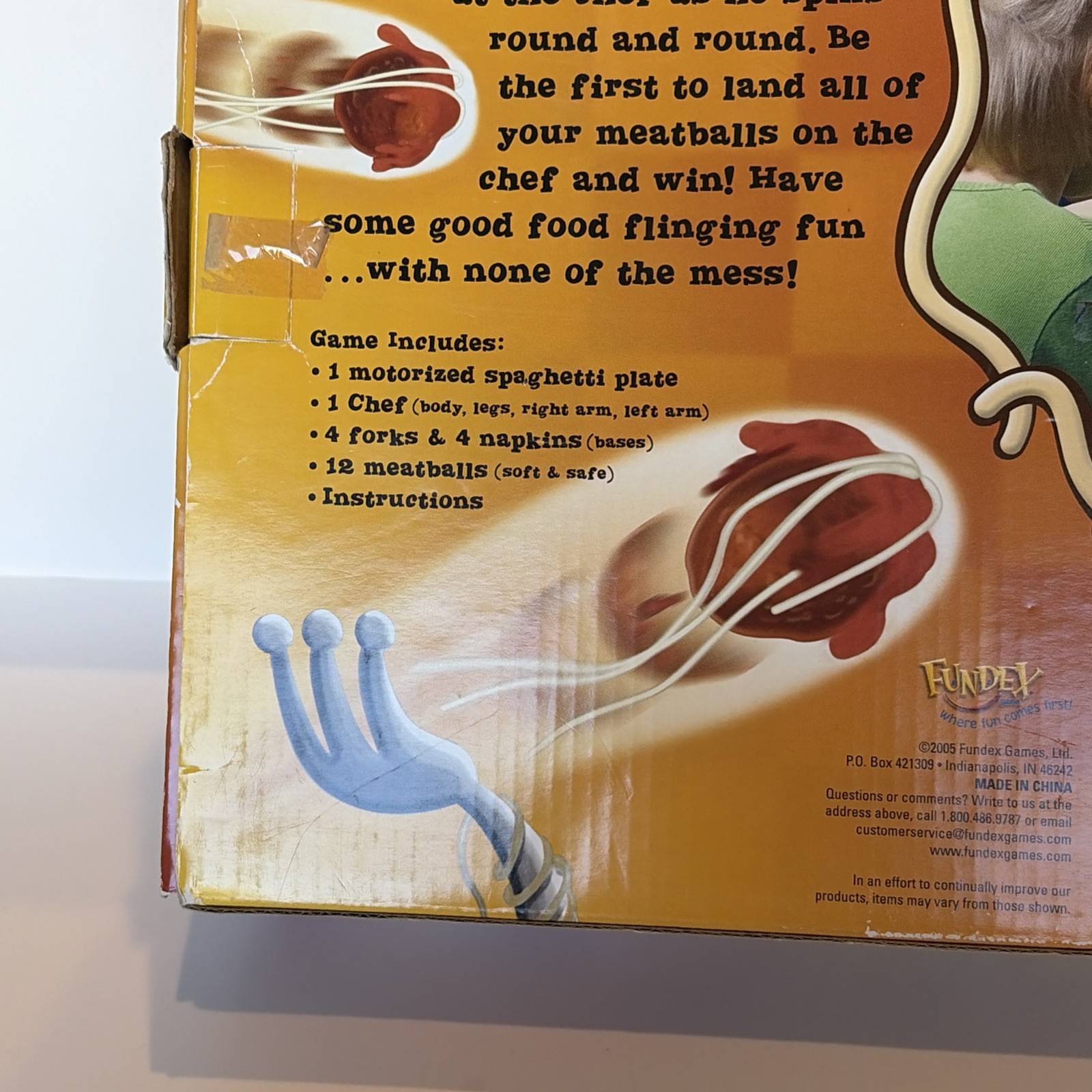 Alfredo’s Food Fight Game Fundex 2005 Vintage Board Game Electronic Incomplete