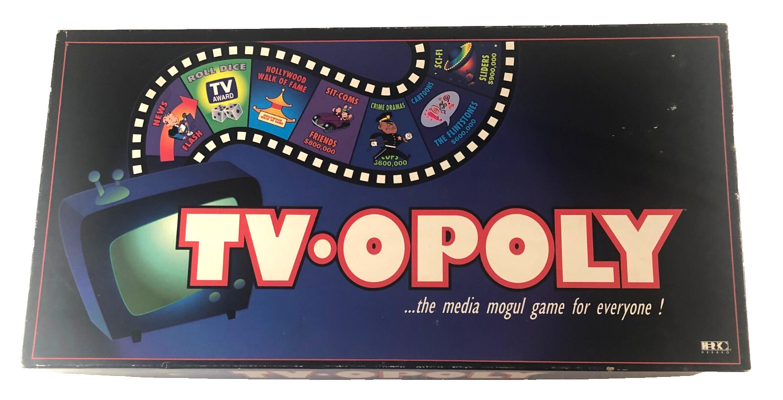 1997 TV Guide TV-OPOLY the Media Mogul Board Game for Everyone