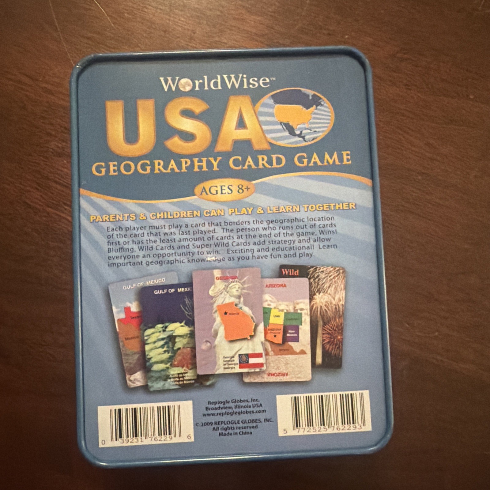 Usa Geography Card Game