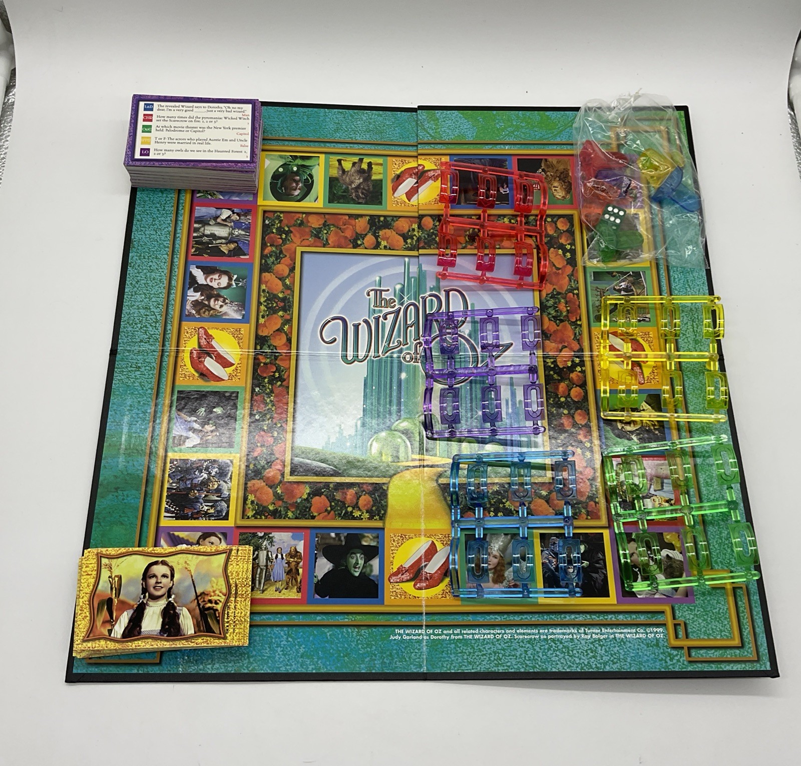 1999 Pressman Wizard of Oz Trivia Game Collectible Tin – Open Box Sealed Pieces