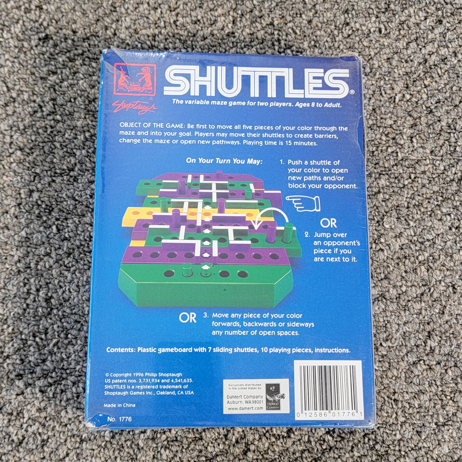 Shuttles Variable Maze Game Shoptaugh No. 1776 Strategy Puzzle 1996 – New Sealed