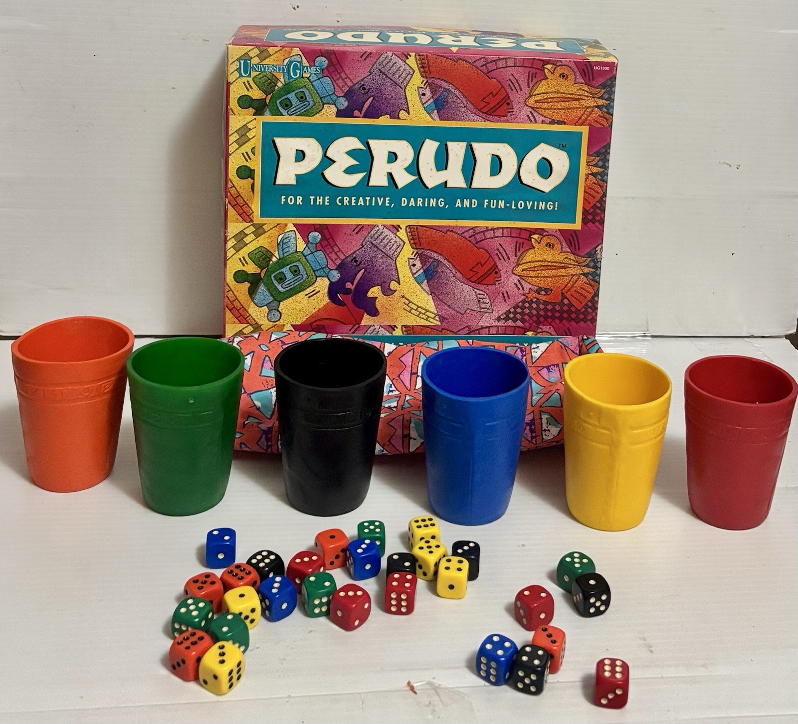 Vintage 1994 PERUDO Liar’s Dice Game By University Games VGC HTF Fast Shipping