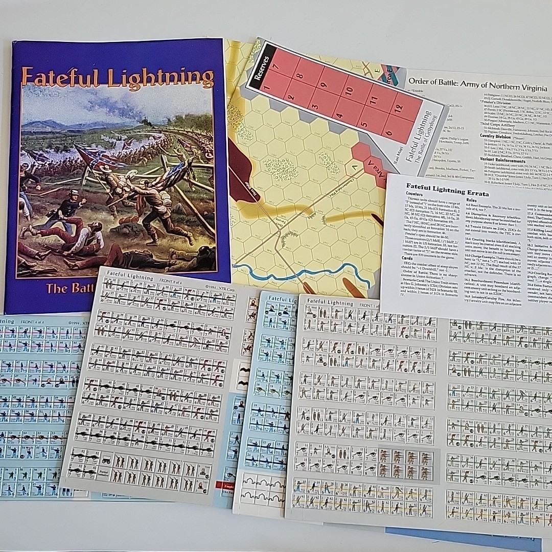 VTG XTR Corp Fateful Lightning Complete & Unpunched Battle Gettysburg