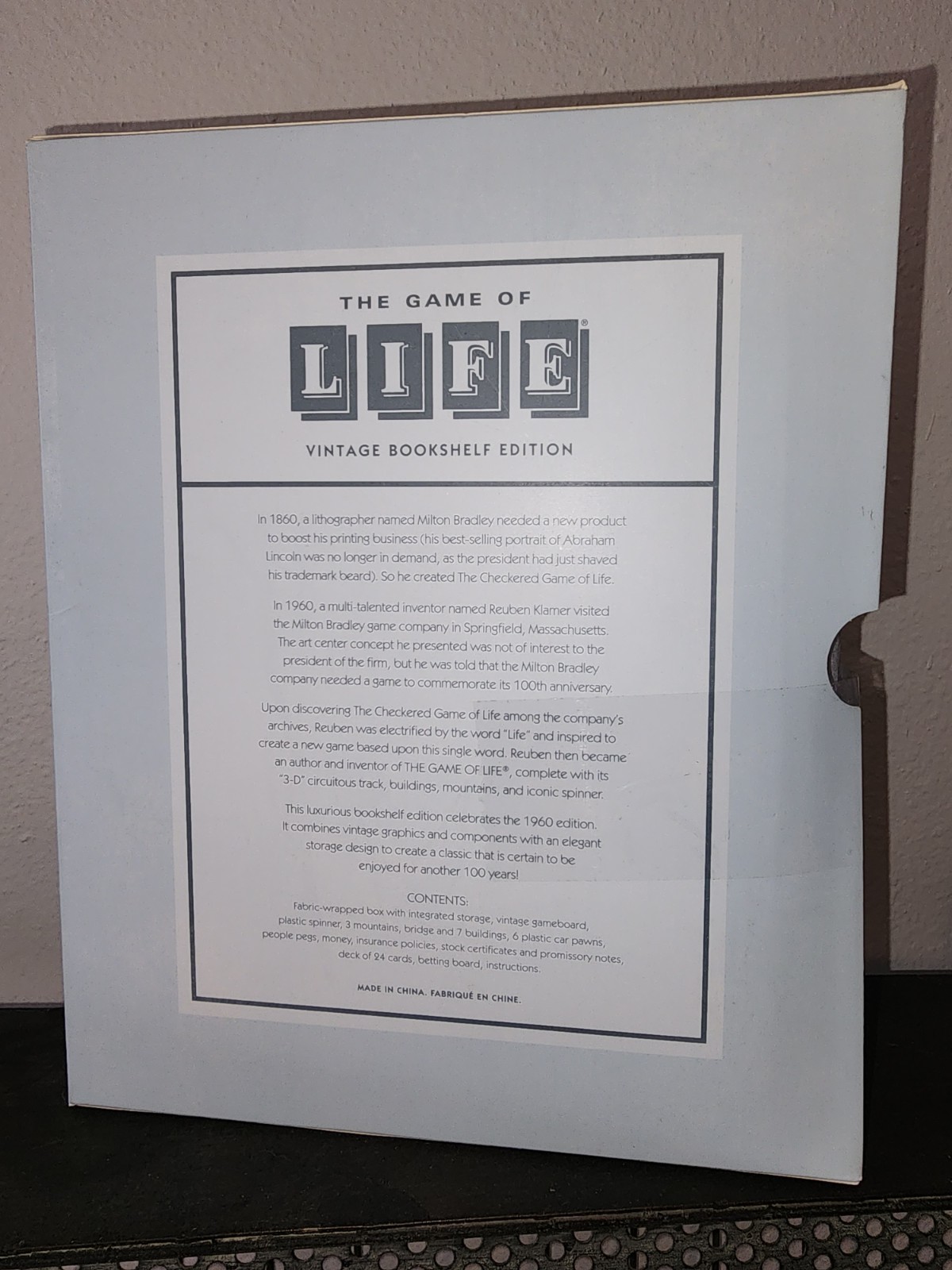 The Game of Life Vintage Bookshelf Edition by WS Game Company Deluxe Board Game