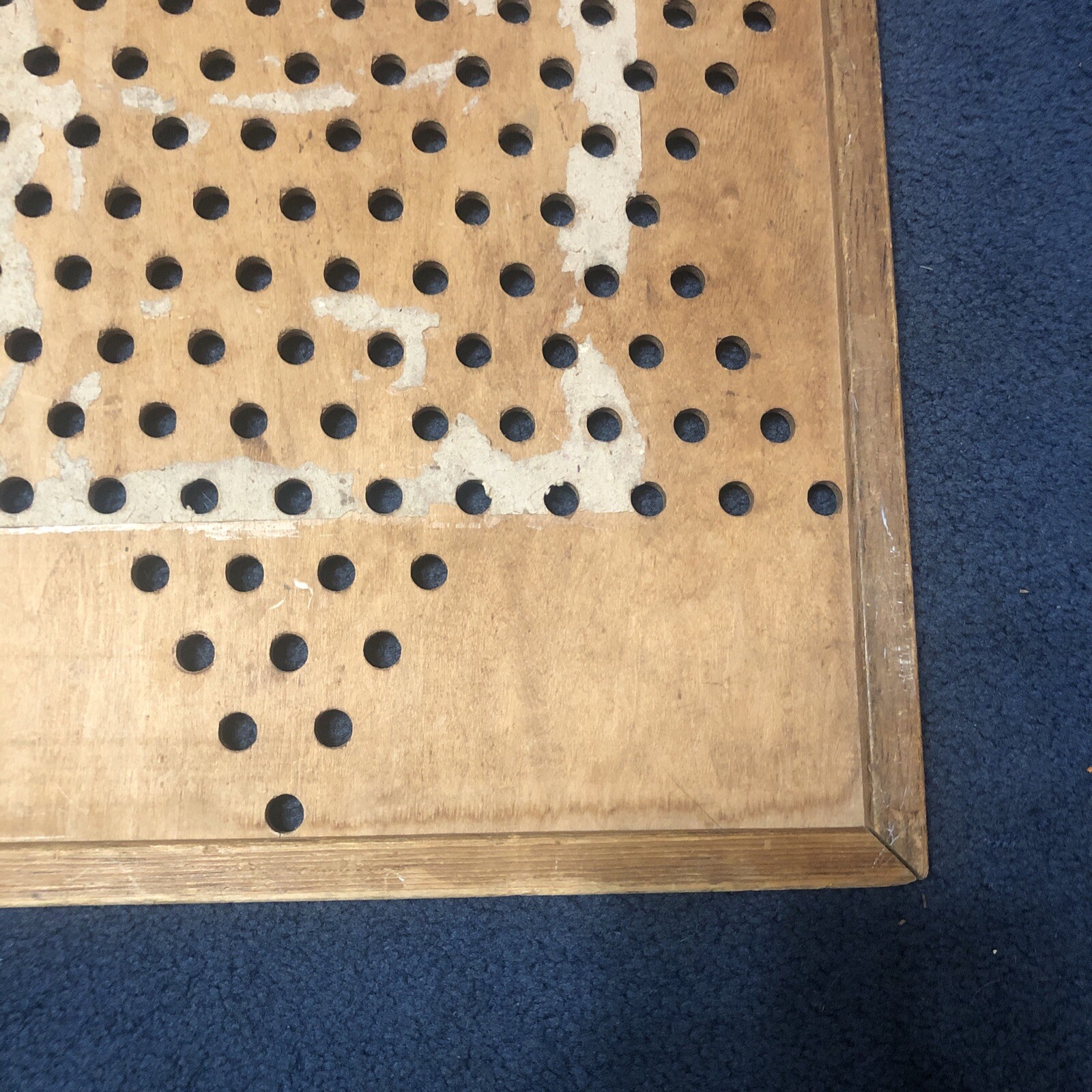 Hop Ching Chinese Checkers Board 16×18 Made in USA 1928 All Wood No. 2739