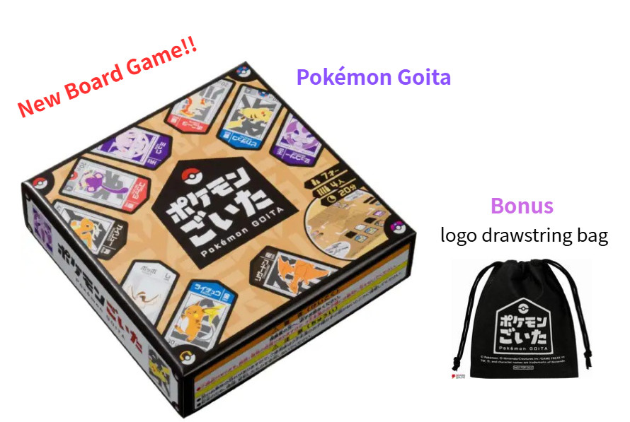 Pokemon GOITA Japanese Official Board Game w/bonus(Logo Bag) Presale Dec.18 NEW