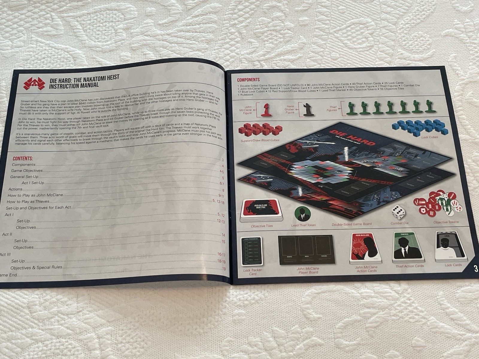 Die Hard Nakatomi Heist Strategy Board Game 2019 New Open Box