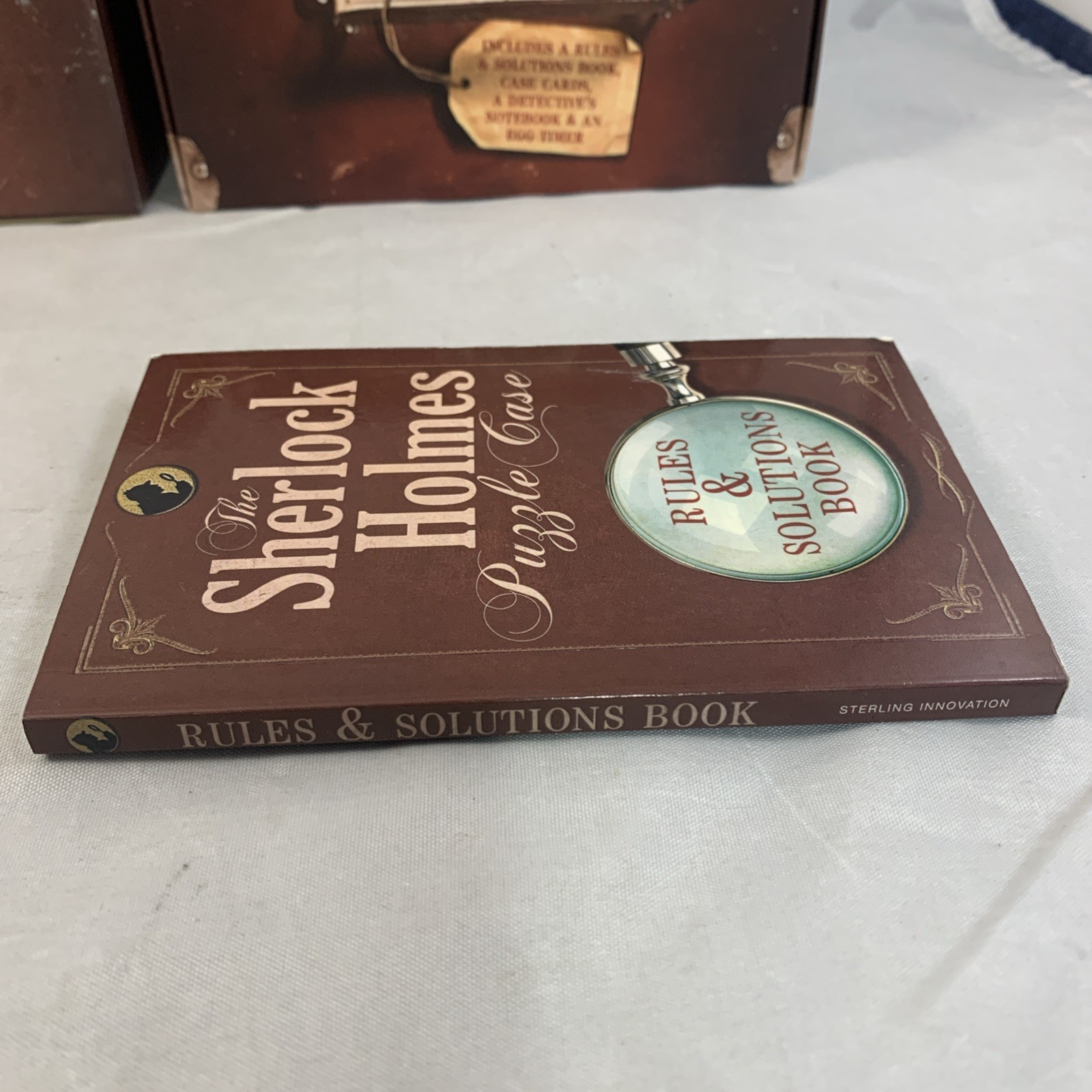 SHERLOCK Holmes Puzzle Case Game Box Sterling Innovation Open Box Complete